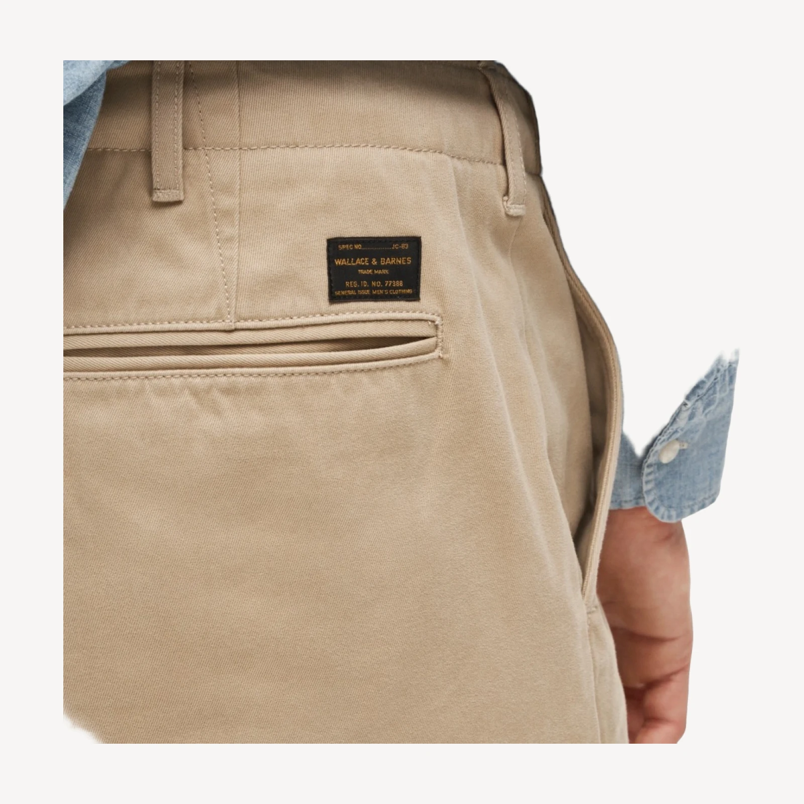 Wallace & Barnes selvedge officer chino pant