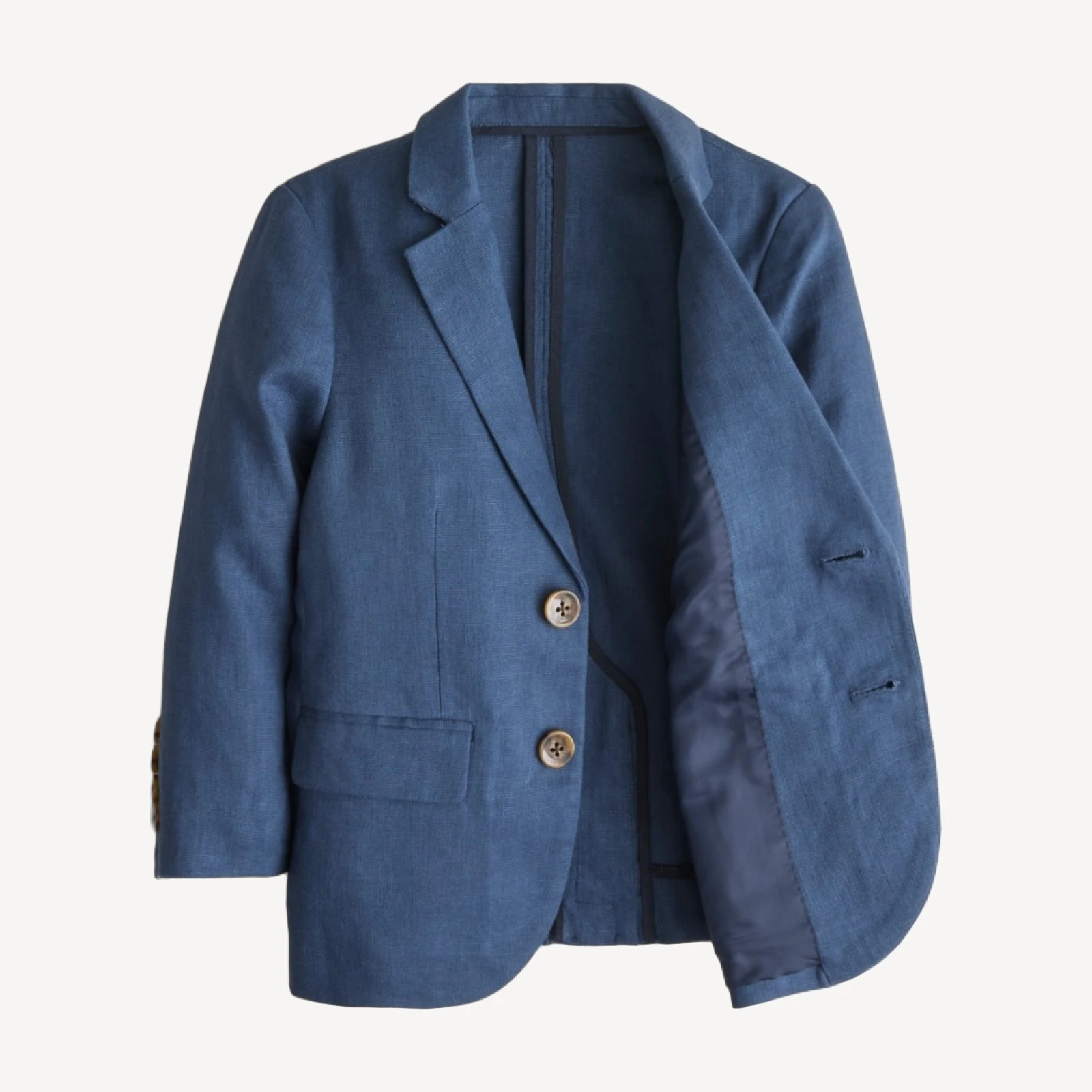 Boys' Ludlow unstructured suit jacket in linen blend