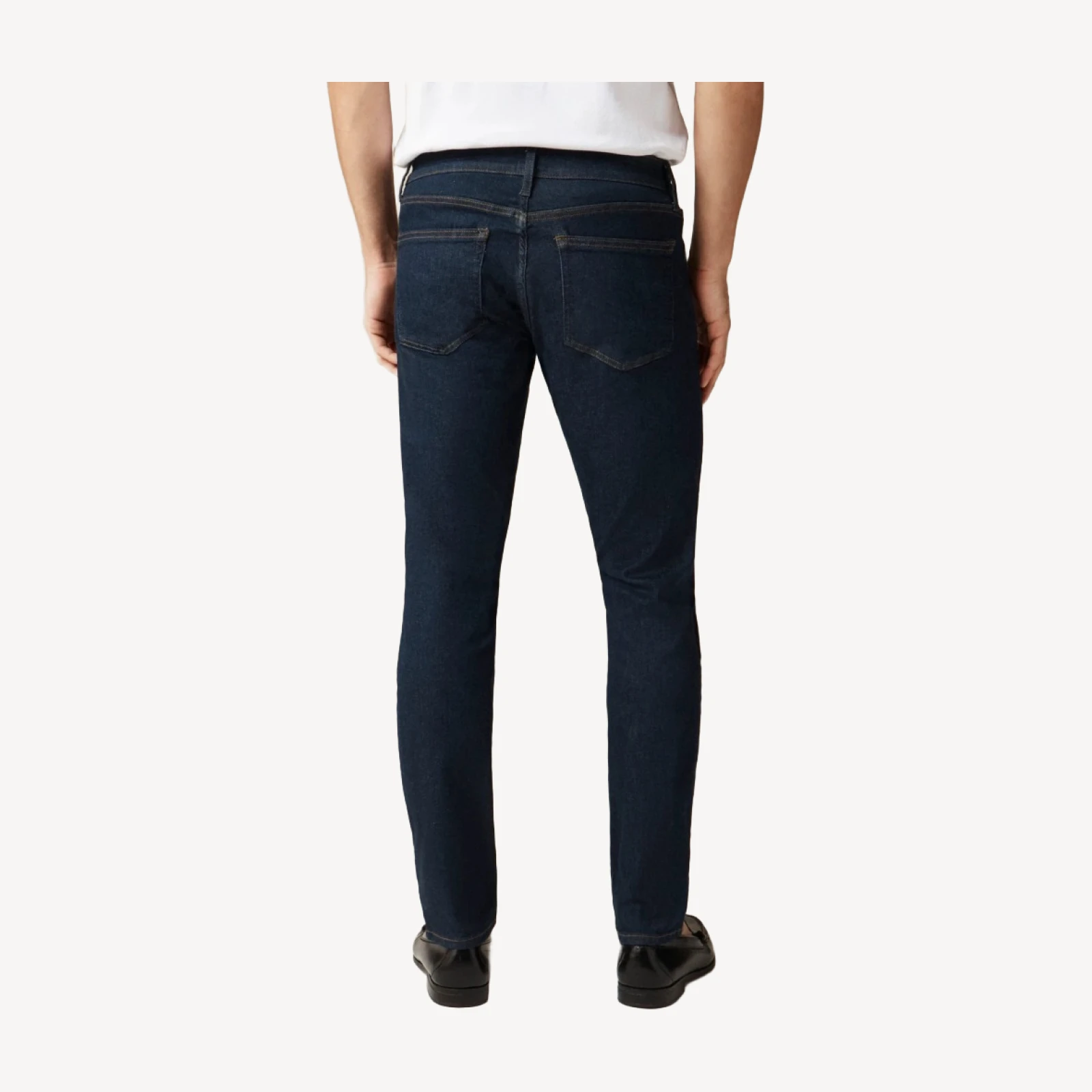 484 Slim-fit stretch jean in aged indigo wash
