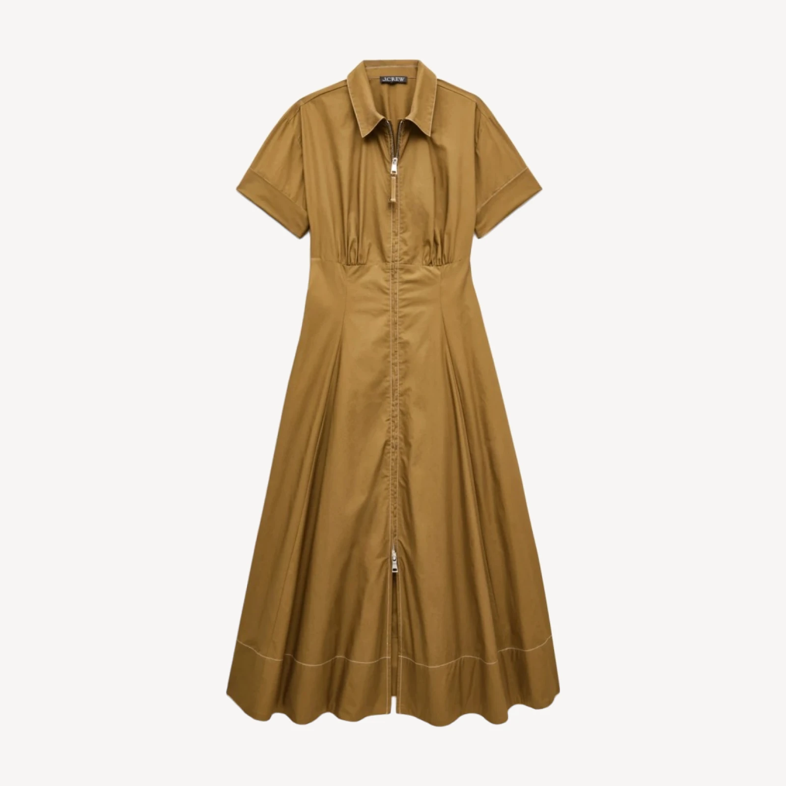 Arden shirt-dress in cotton poplin