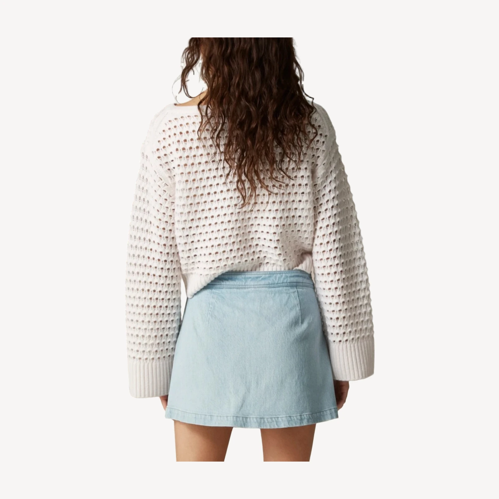 Denim skort