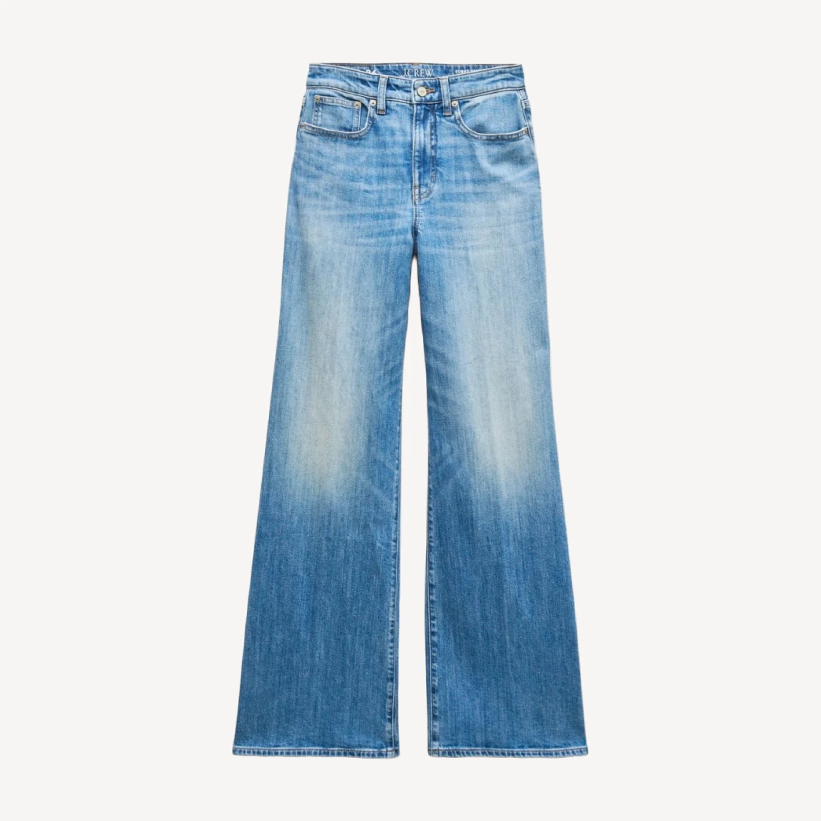 Curvy denim trouser jean