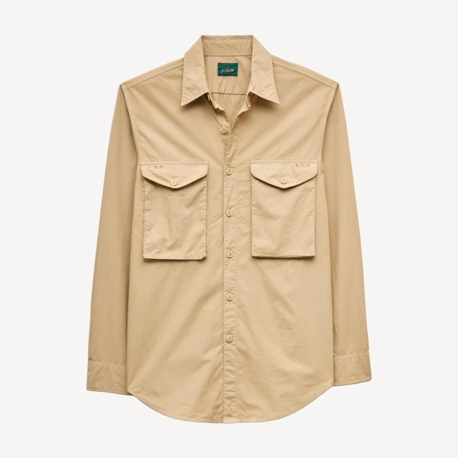 Fishing shirt in cotton poplin sail cloth