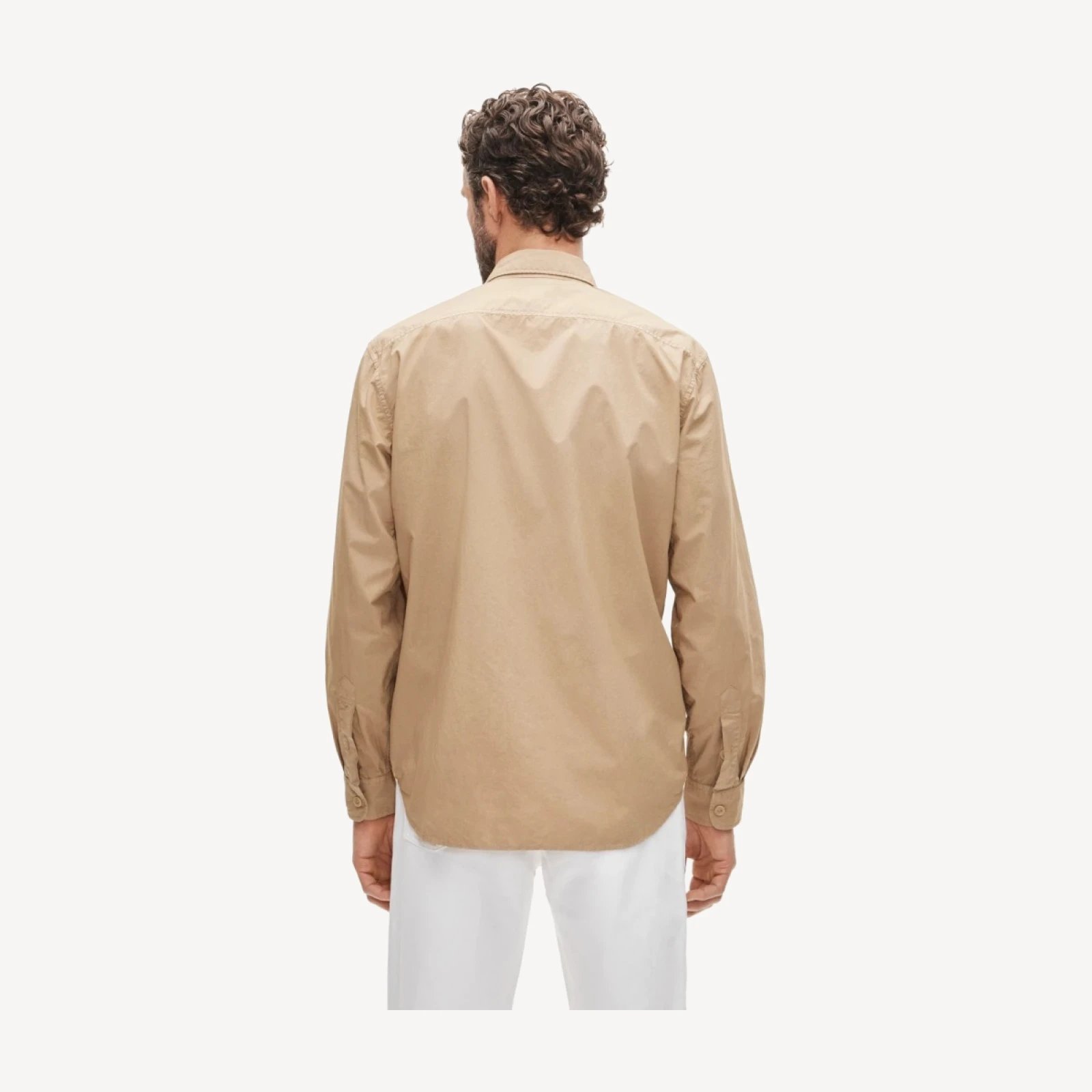 Fishing shirt in cotton poplin sail cloth