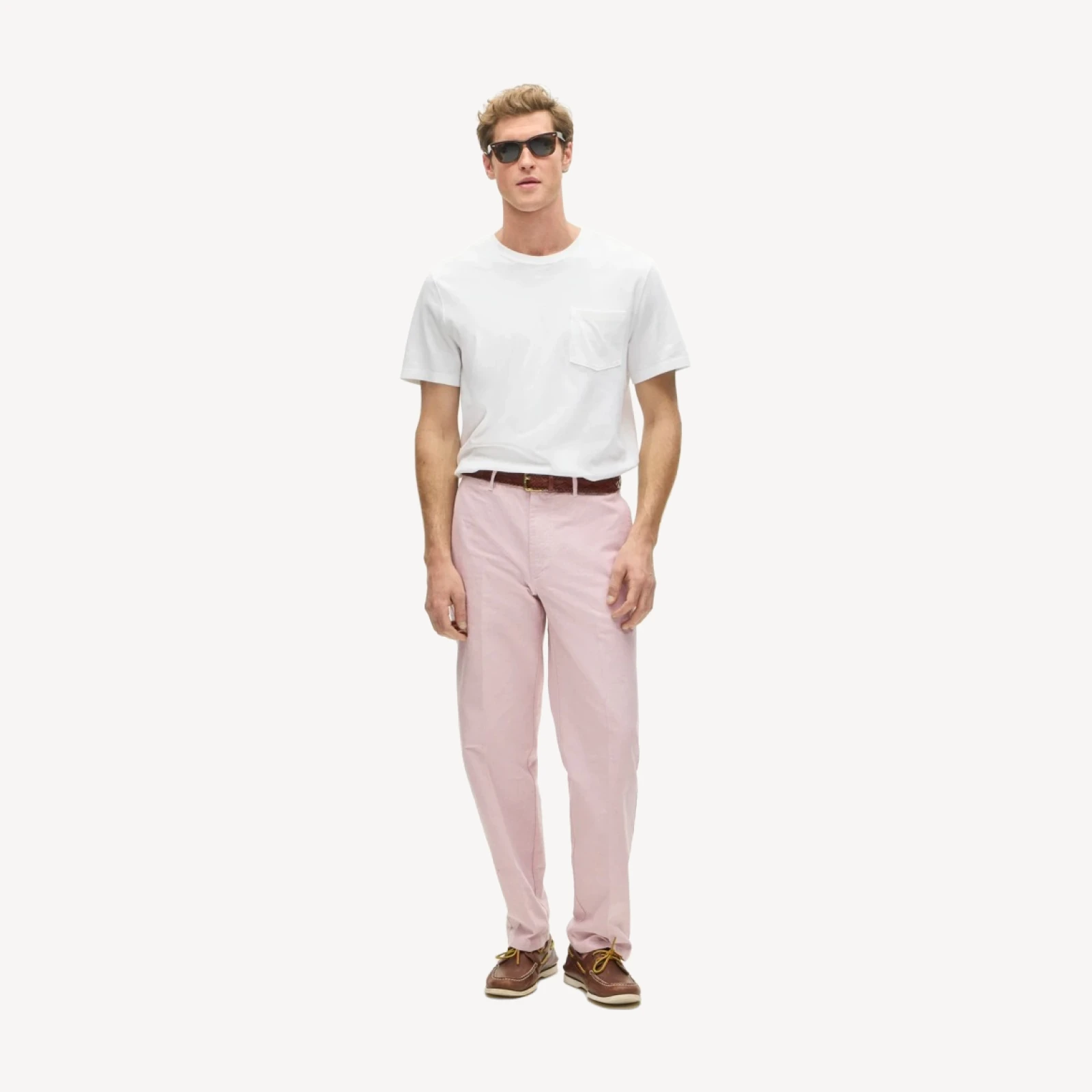 Classic-fit oxford creased trouser