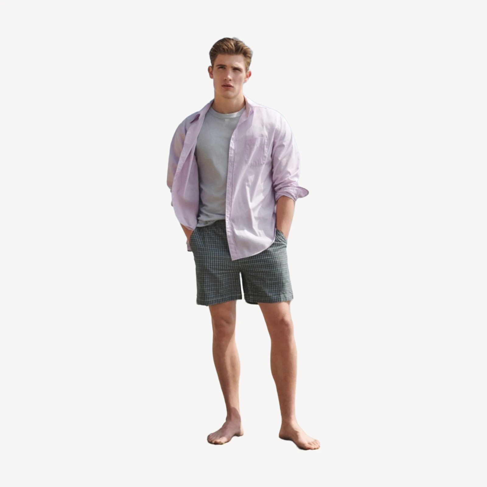 5.5" Pier short in pigment-dyed cotton