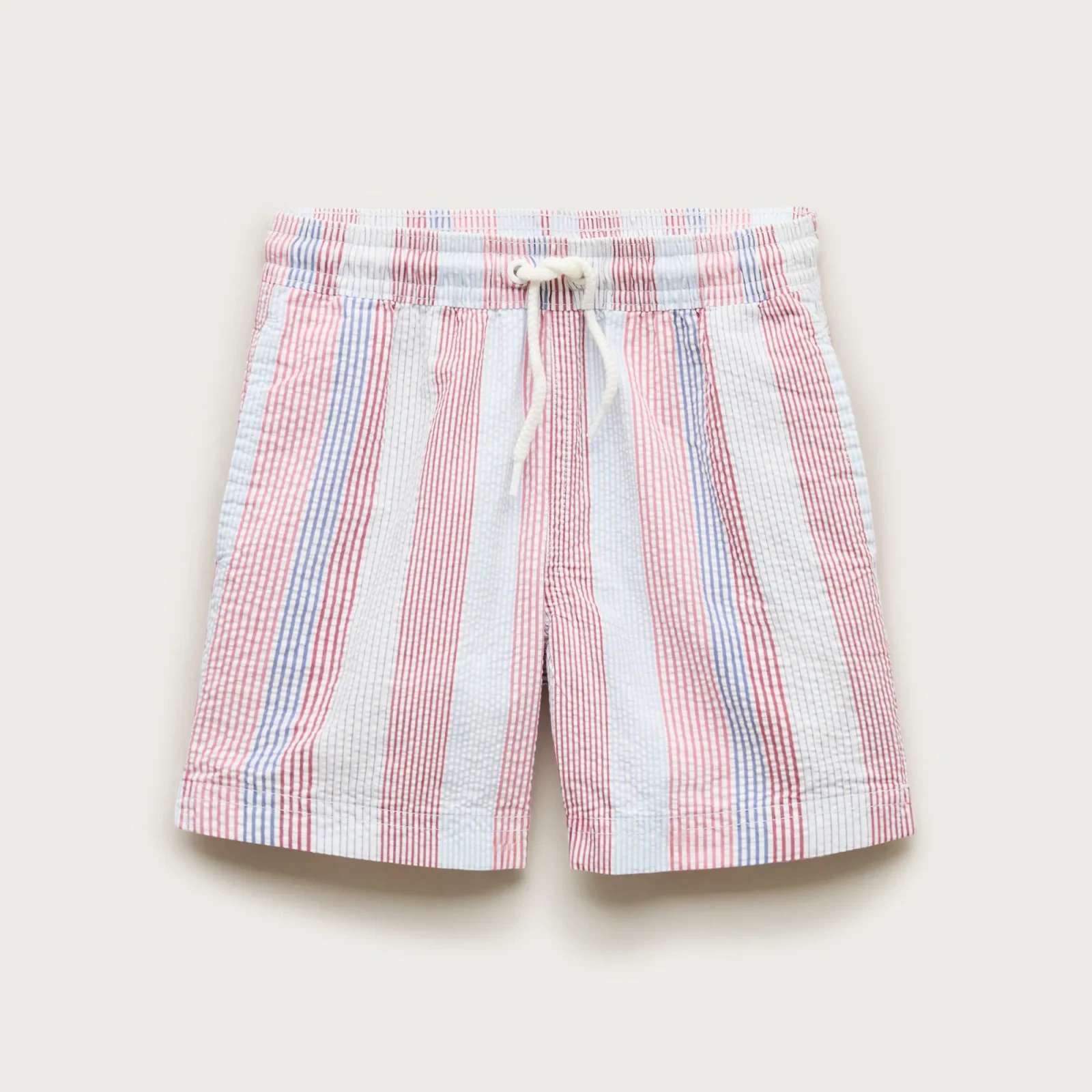 Kids' swim trunk in seersucker