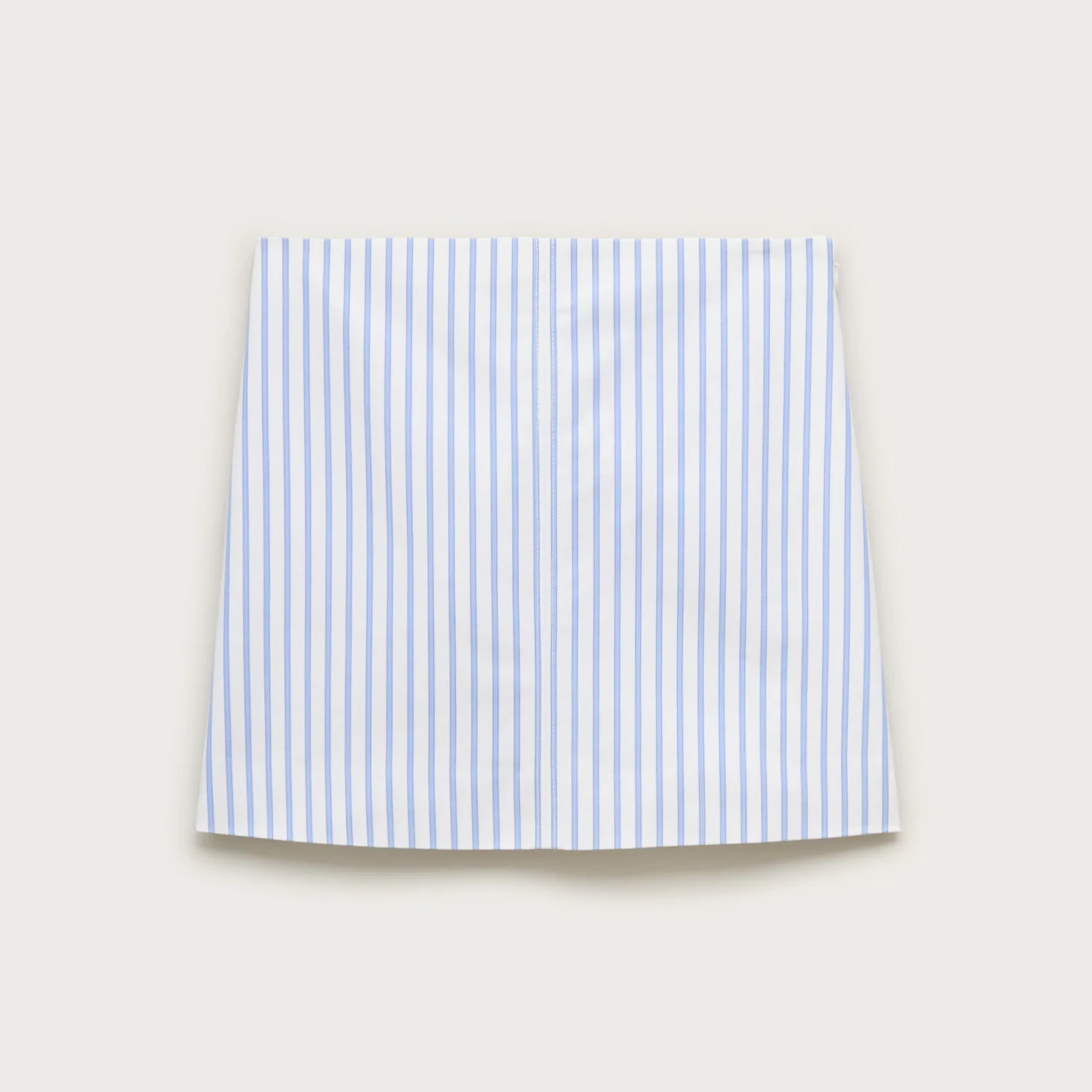 Fairfax mini skirt in striped double cotton poplin