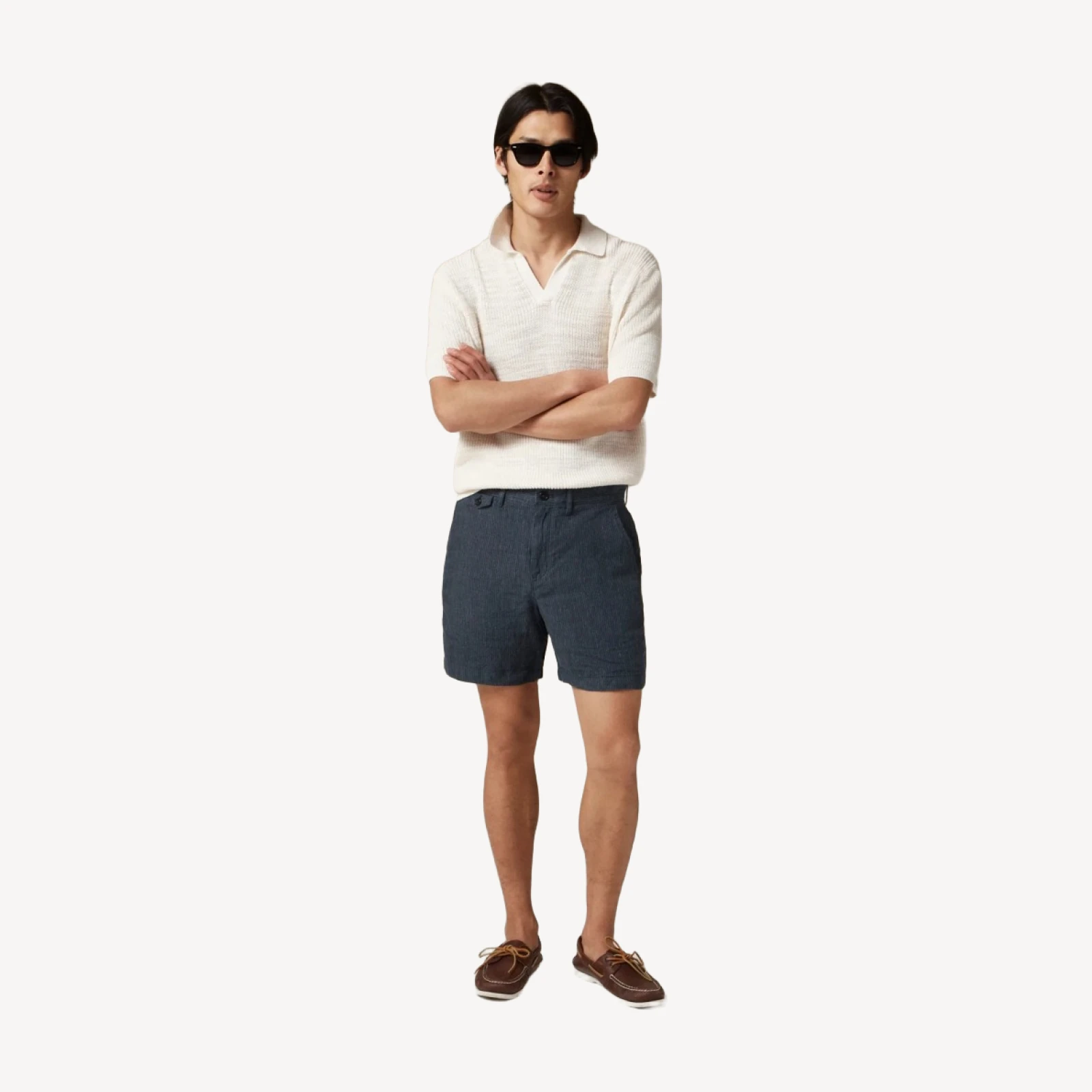 7" linen short