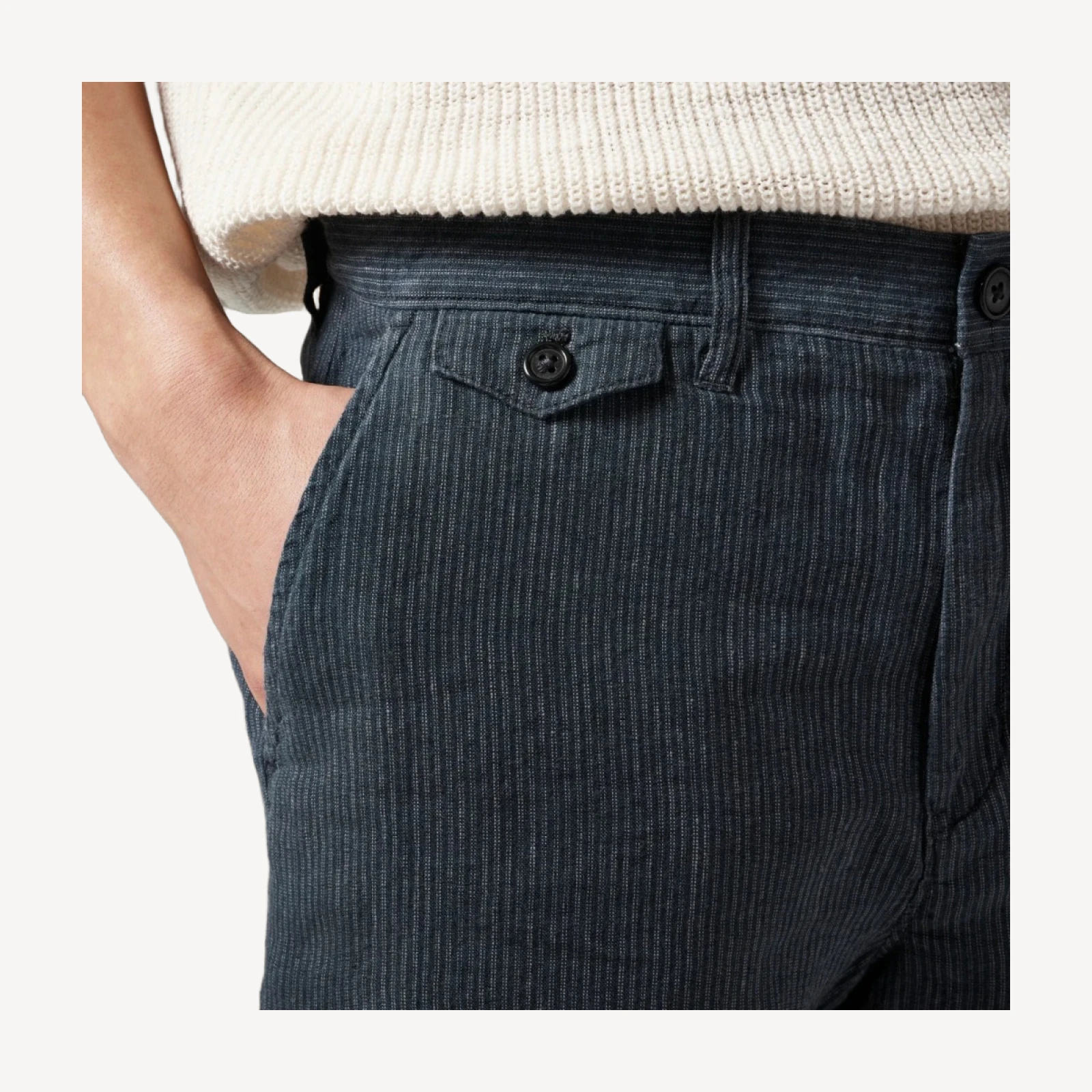 7" linen short