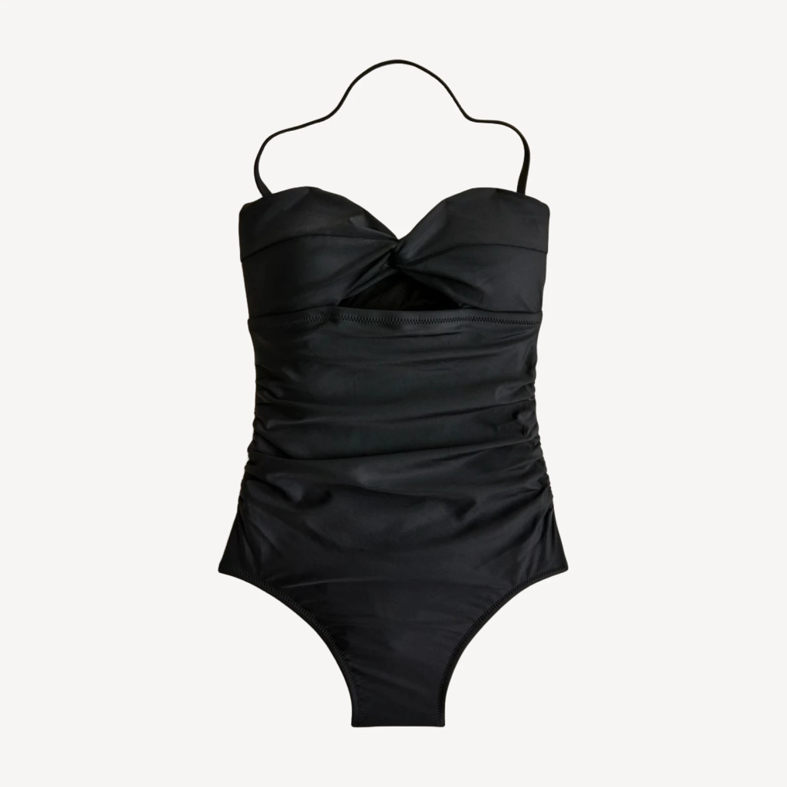 Gemma ruched bandeau cutout one-piece