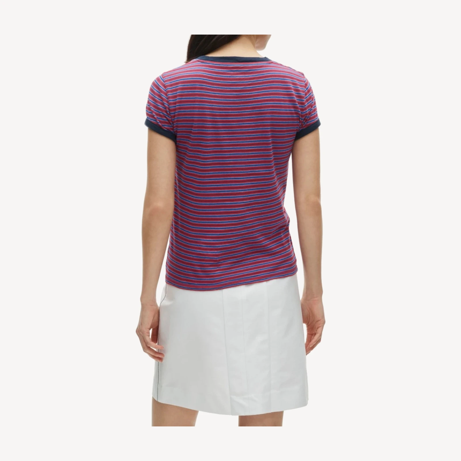 Vintage jersey ringer T-shirt in stripe