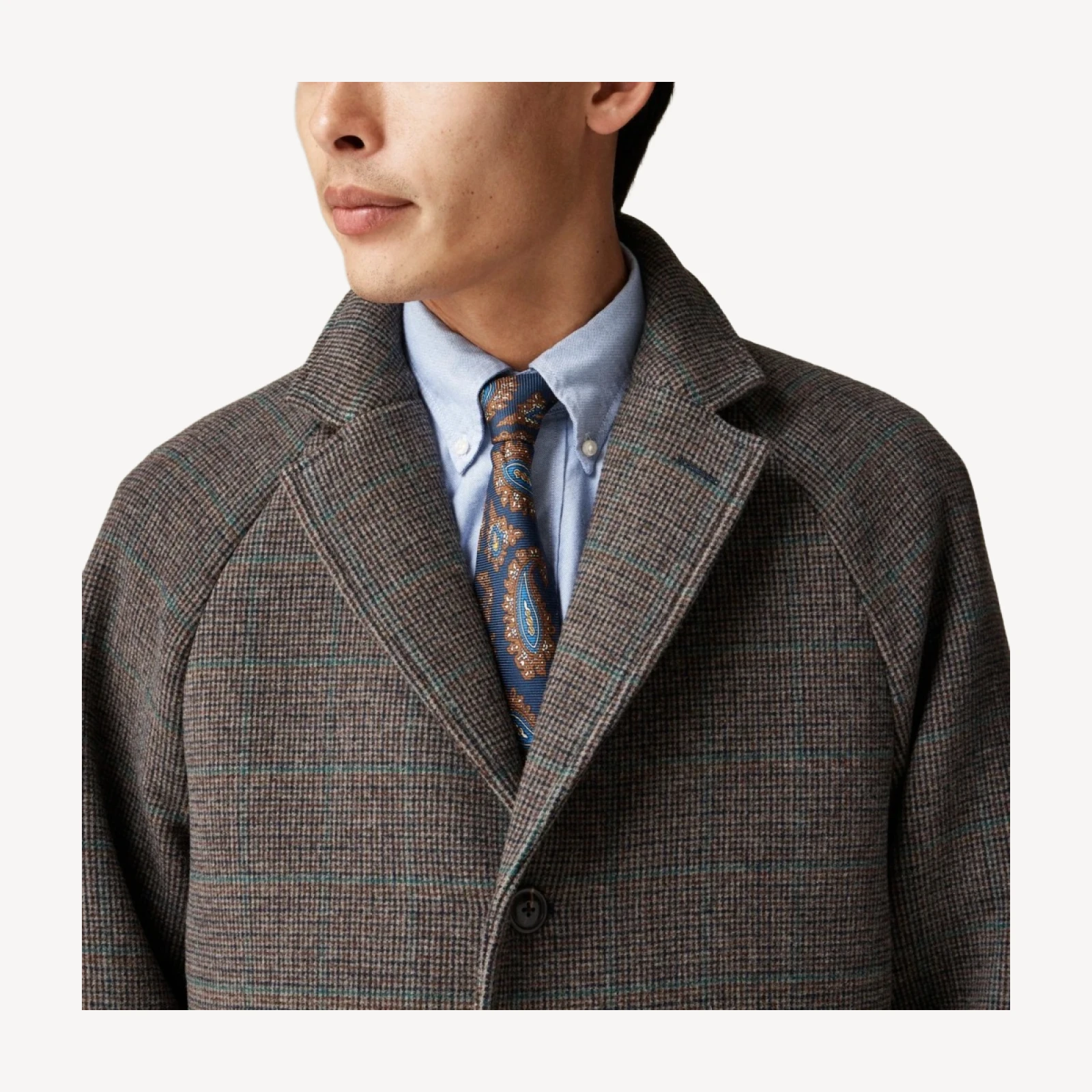 Rivington topcoat in wool blend
