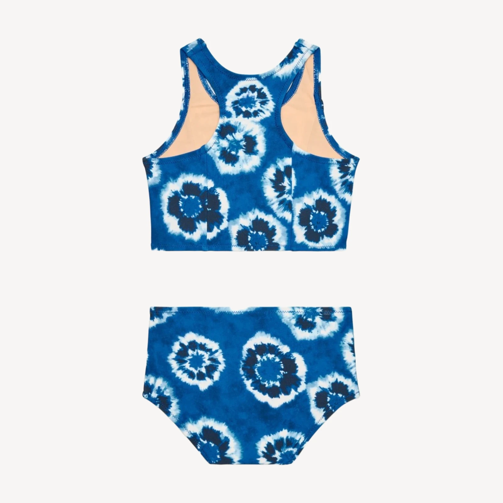 Girls' paneled two-piece swimsuit