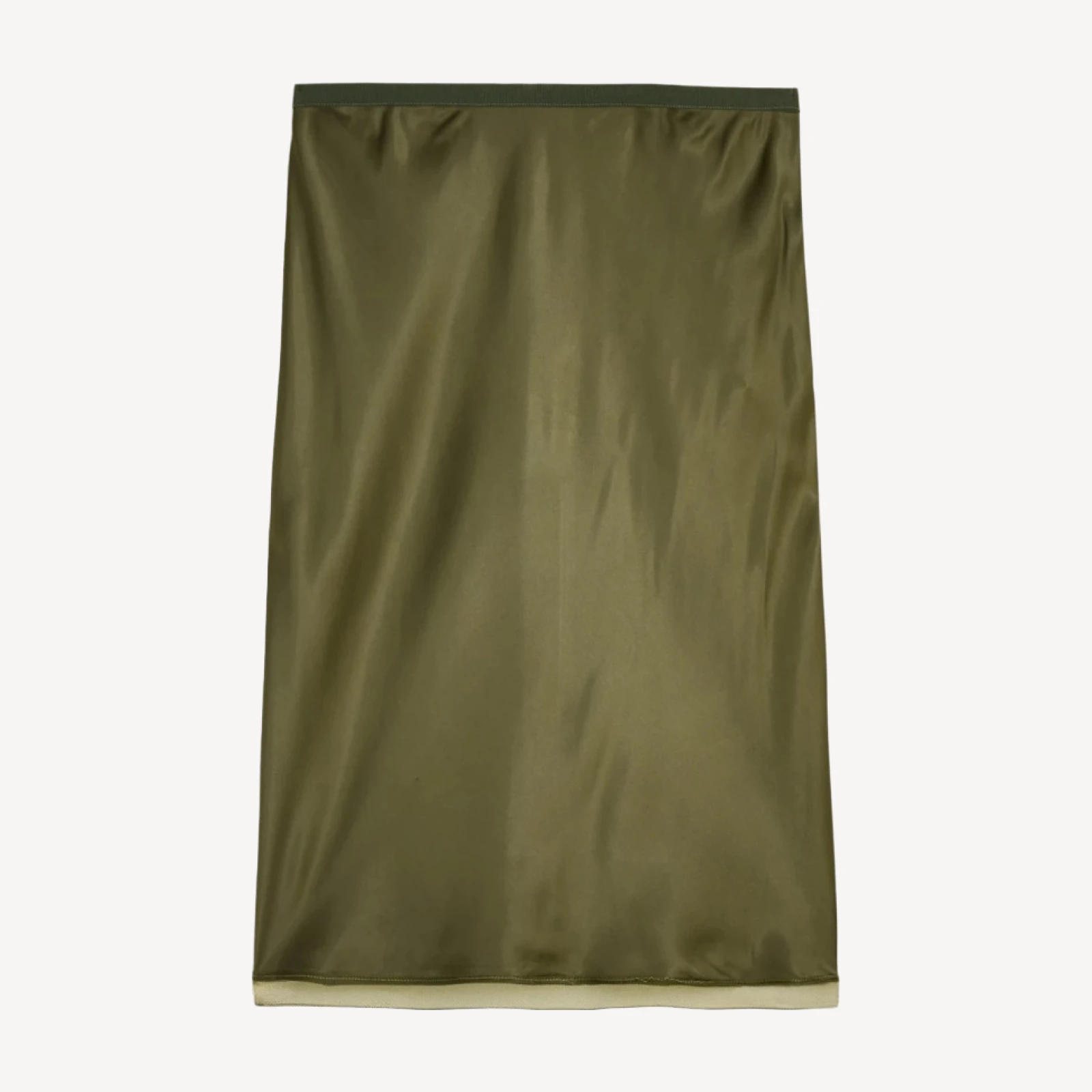 Gwen knee-length slip skirt in viscose charmeuse