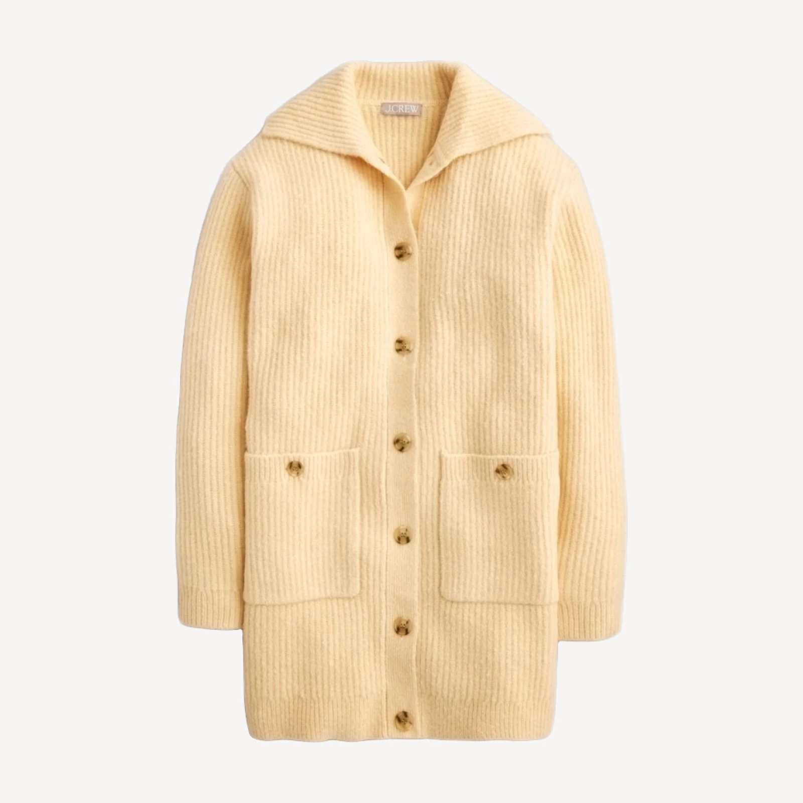 Long ribbed cardigan