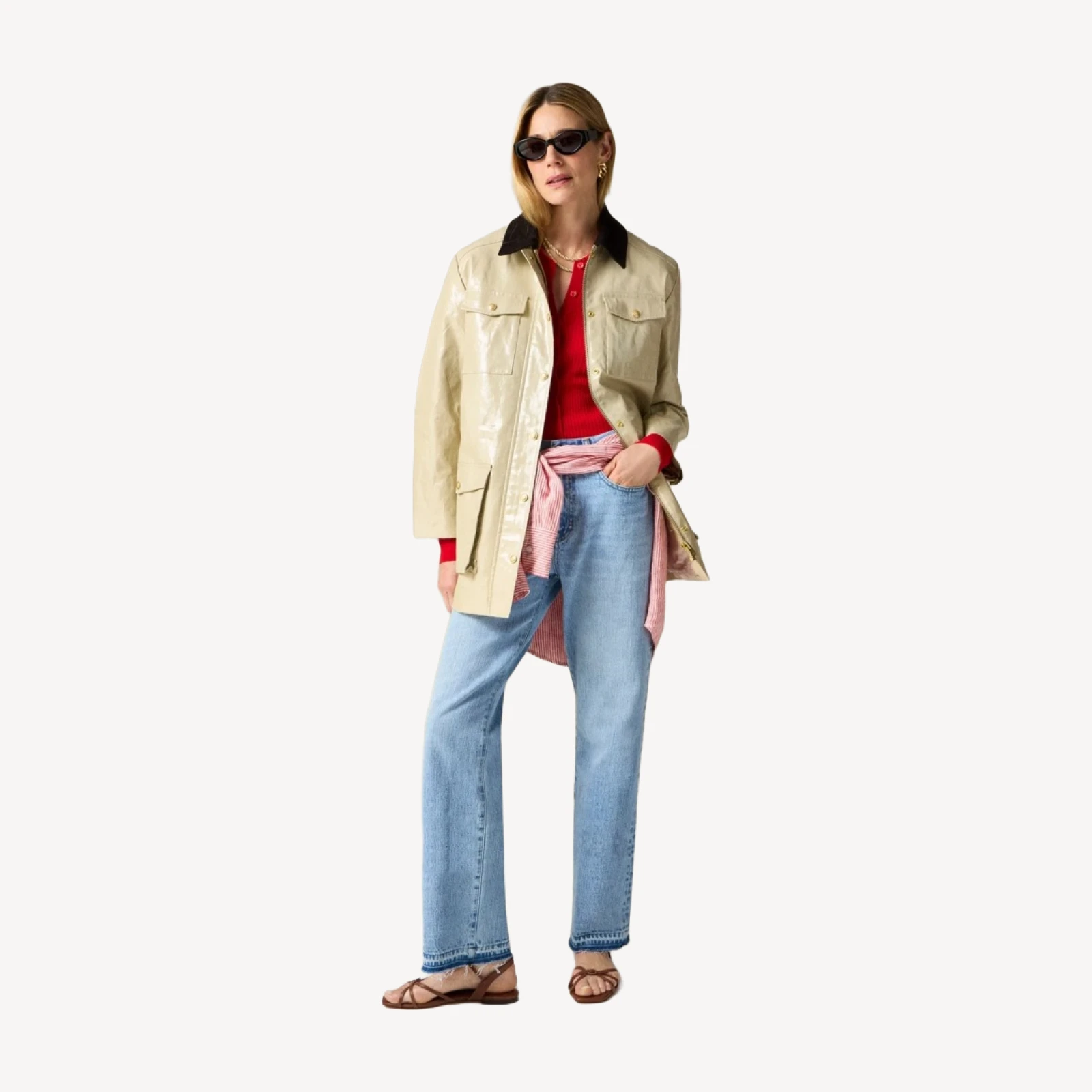 Collection Barn Jacket™ in laminated linen