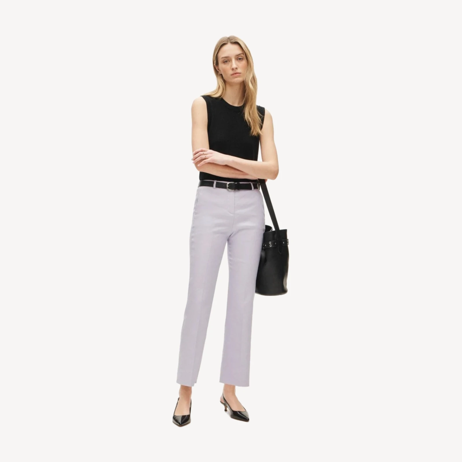 Kaya pant in stretch linen blend