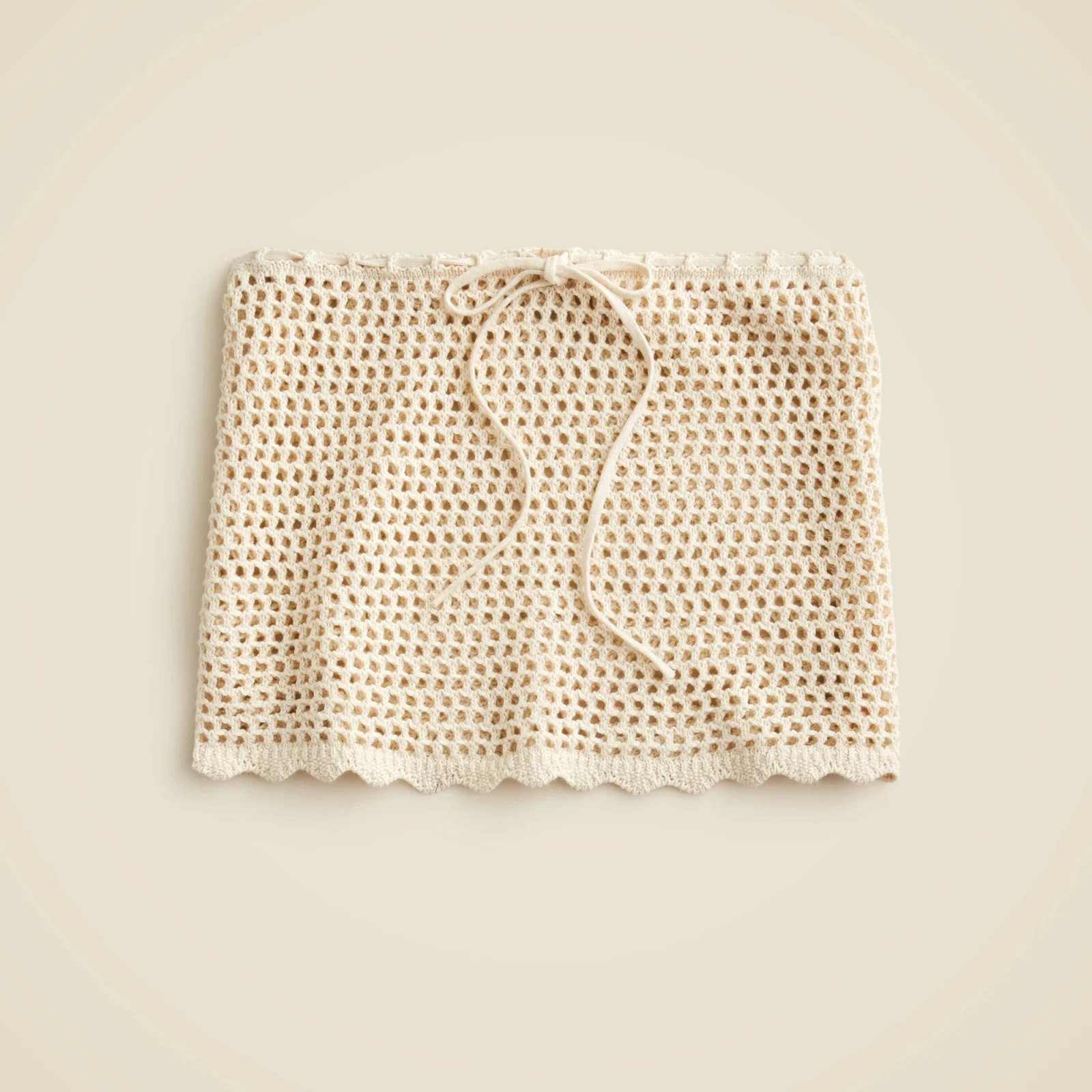 Crochet beach skirt