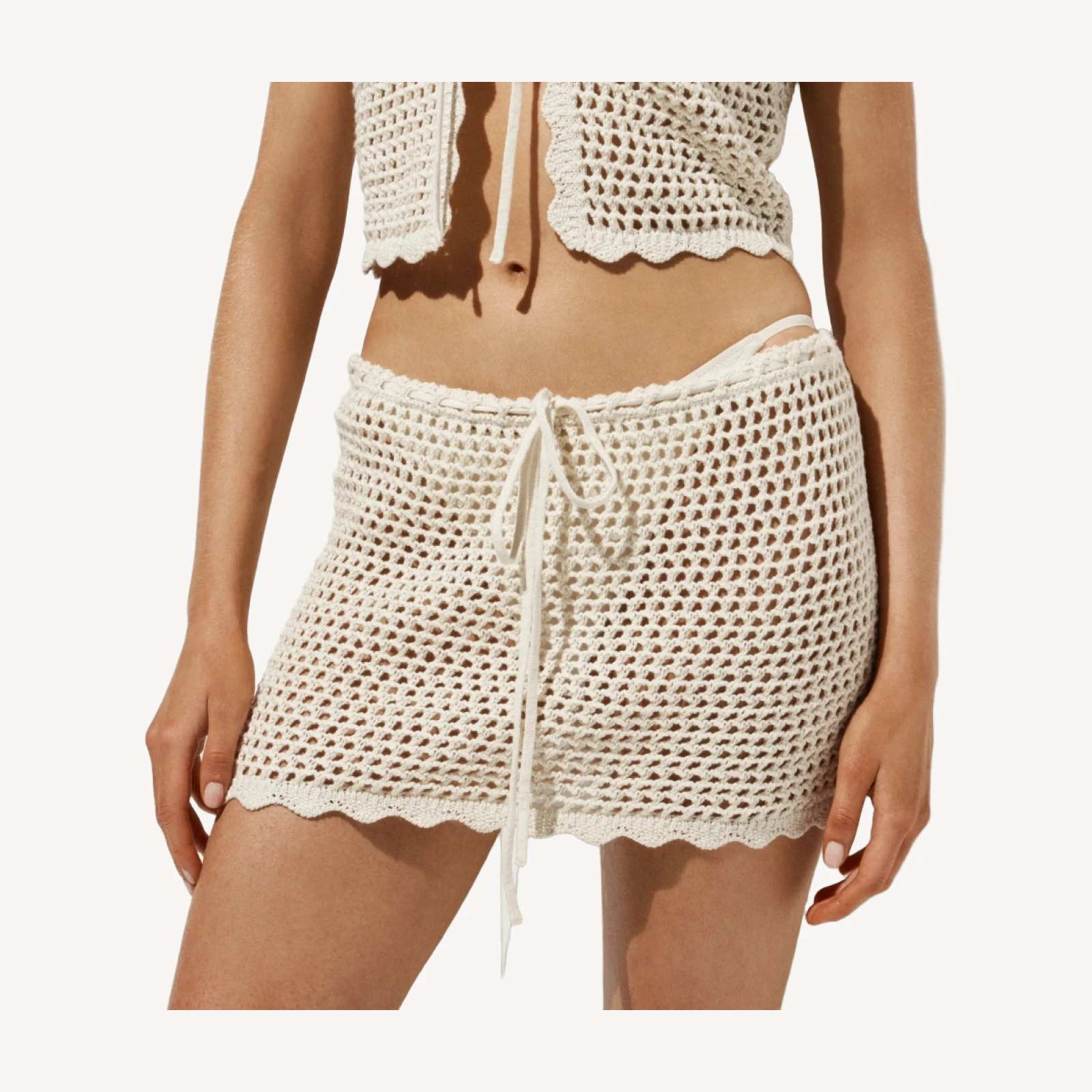 Crochet beach skirt
