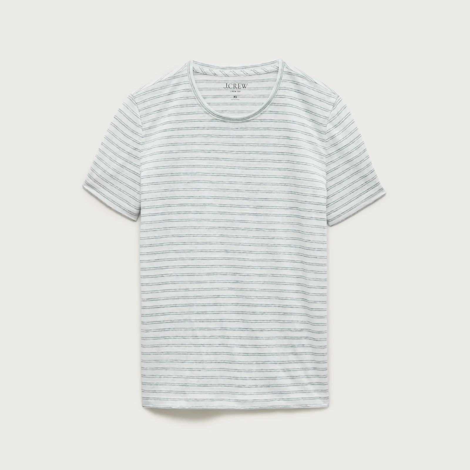 New relaxed linen T-shirt in stripe