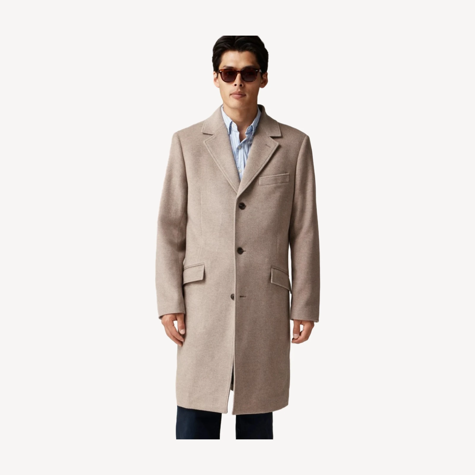 Rivington topcoat in Italian wool blend