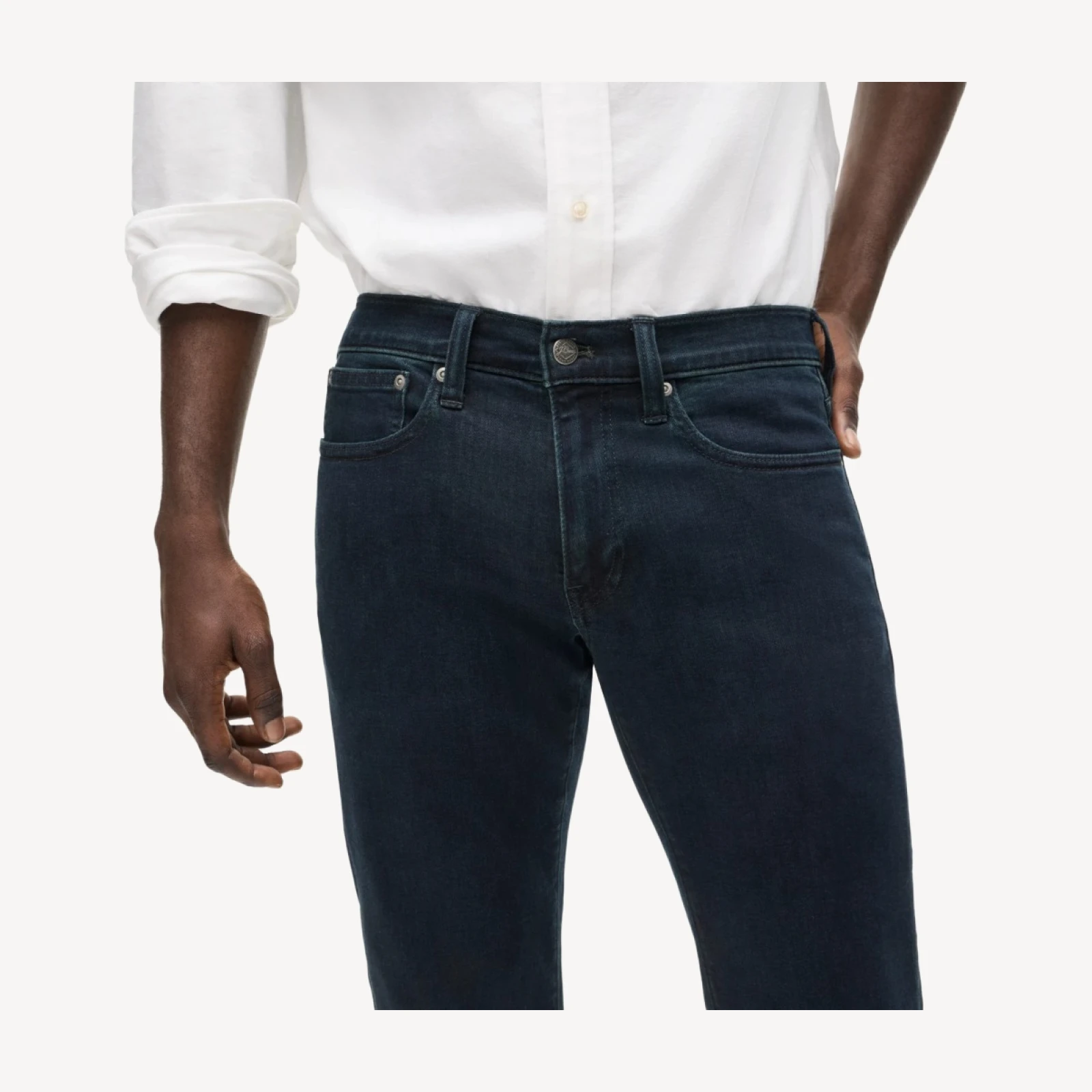 484 Slim-fit stretch jean in deep lake wash