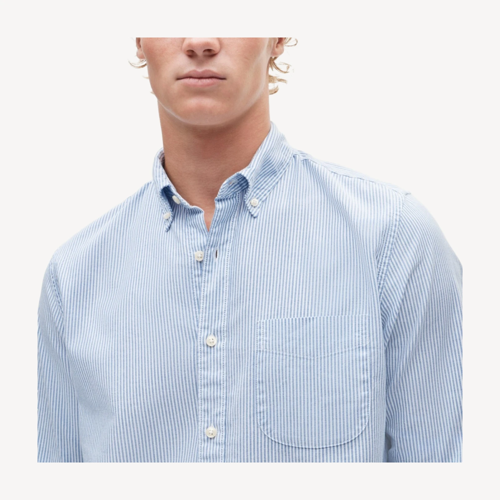 Broken-in organic cotton oxford shirt