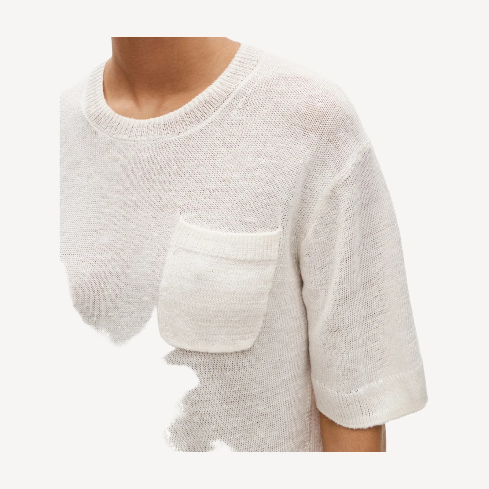 Relaxed pocket sweater-tee
