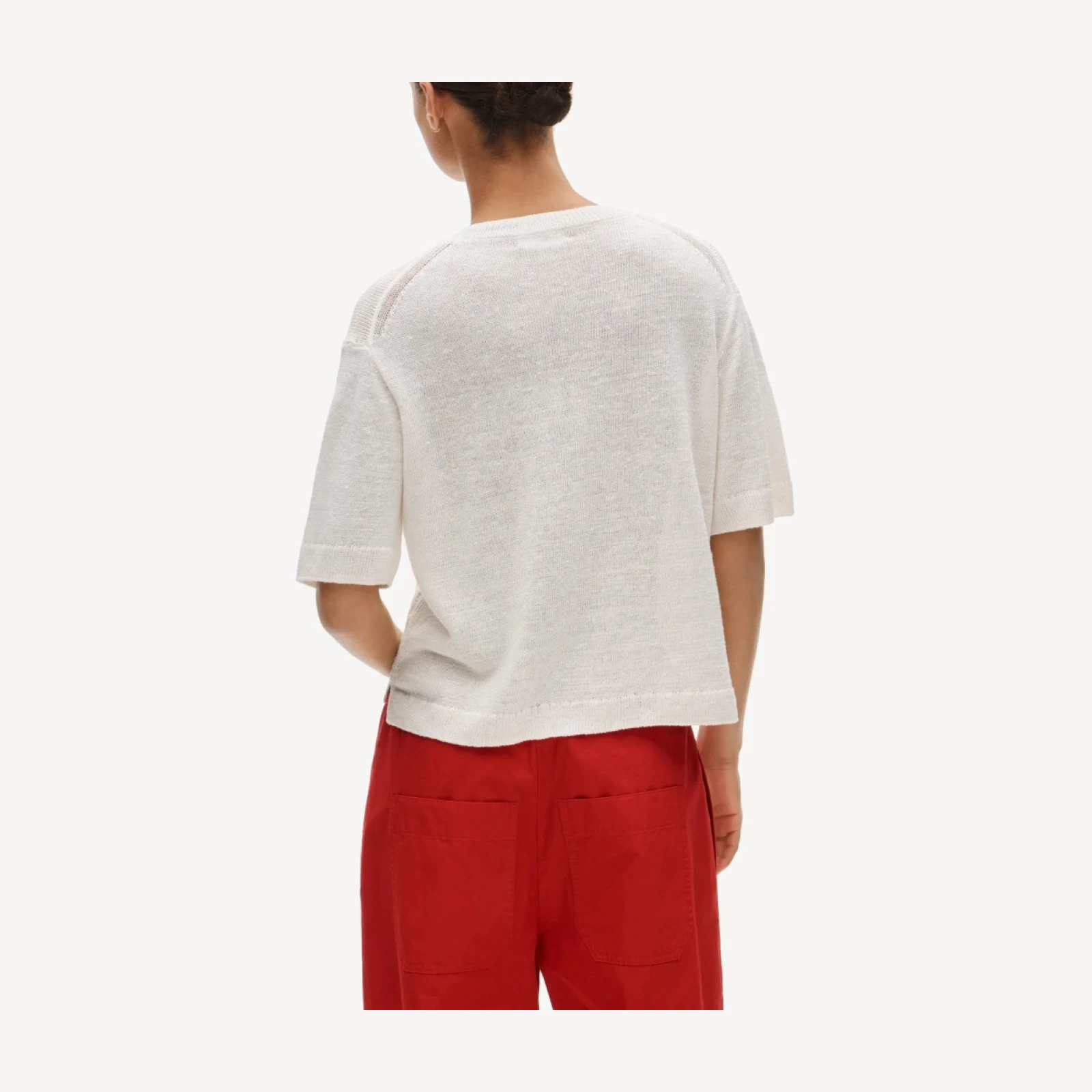 Relaxed pocket sweater-tee