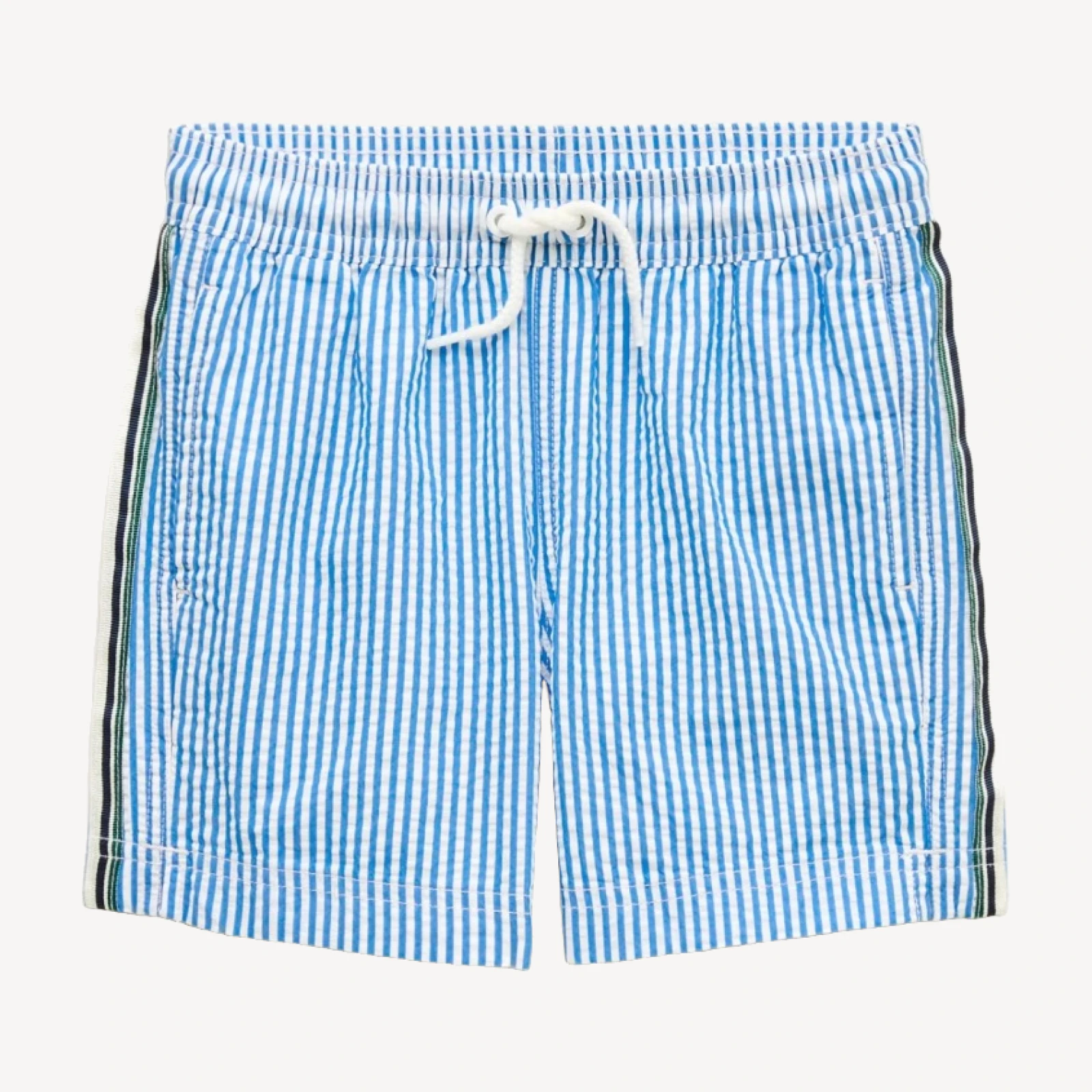 Boys' seersucker swim trunk