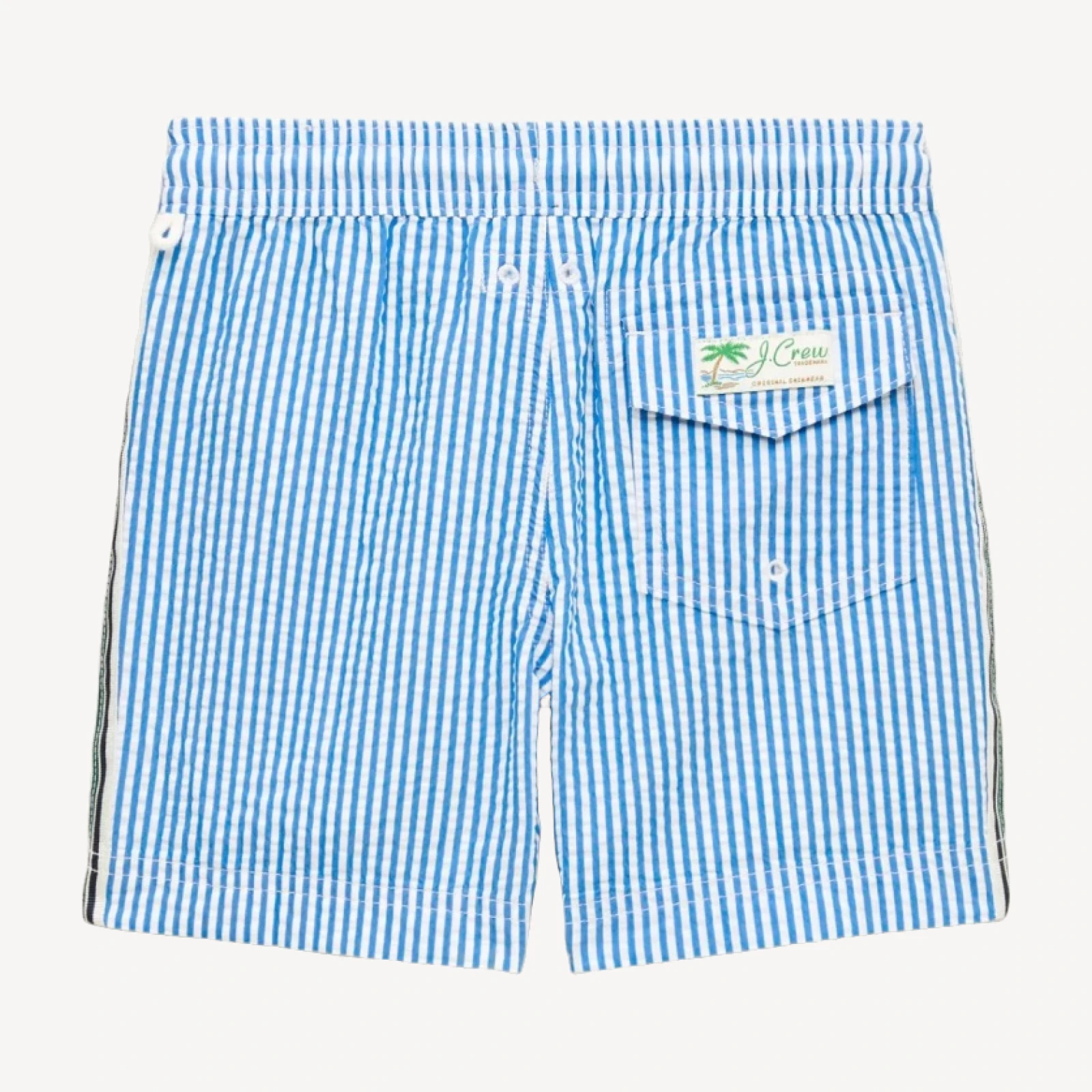 Boys' seersucker swim trunk
