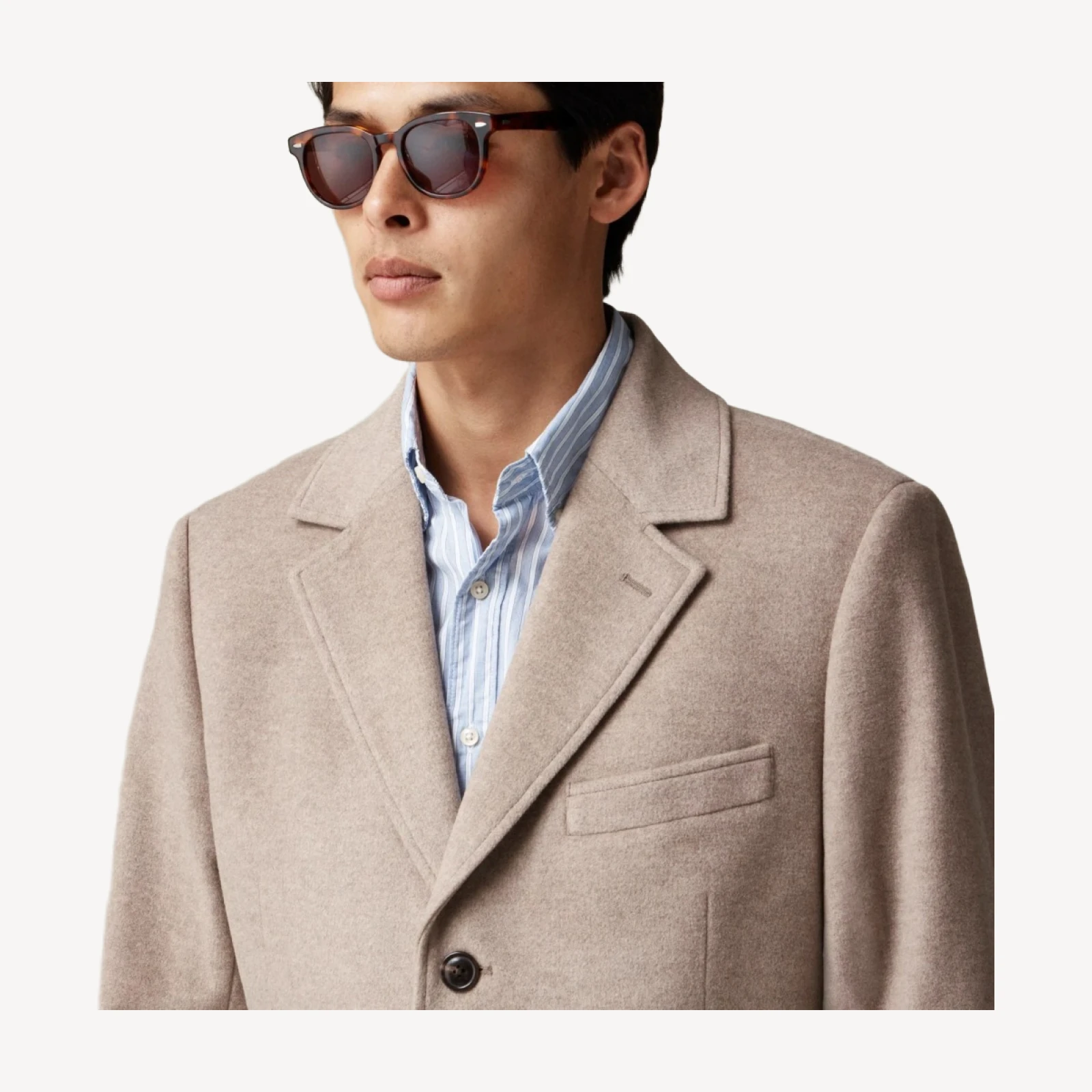 Rivington topcoat in Italian wool blend