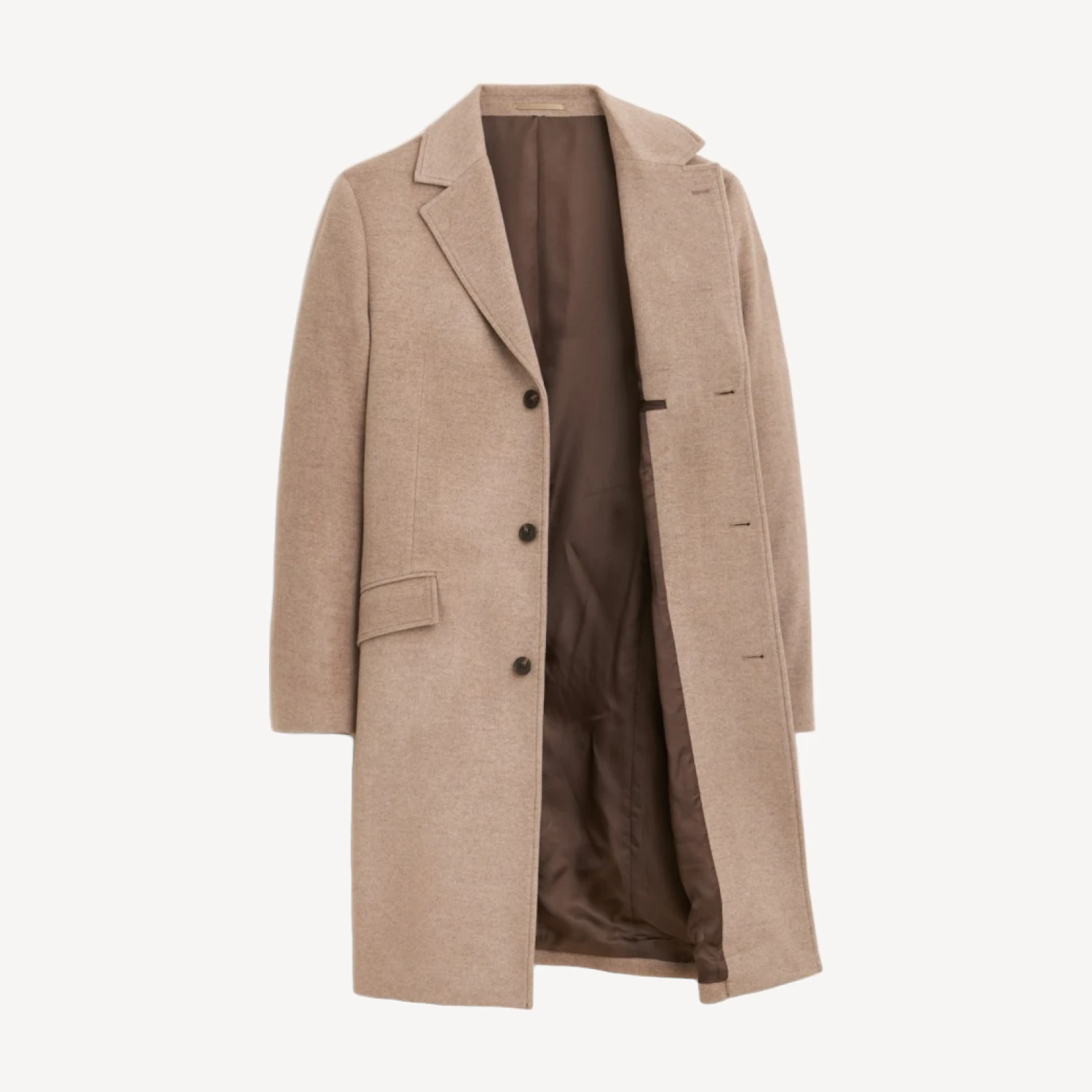 Rivington topcoat in Italian wool blend