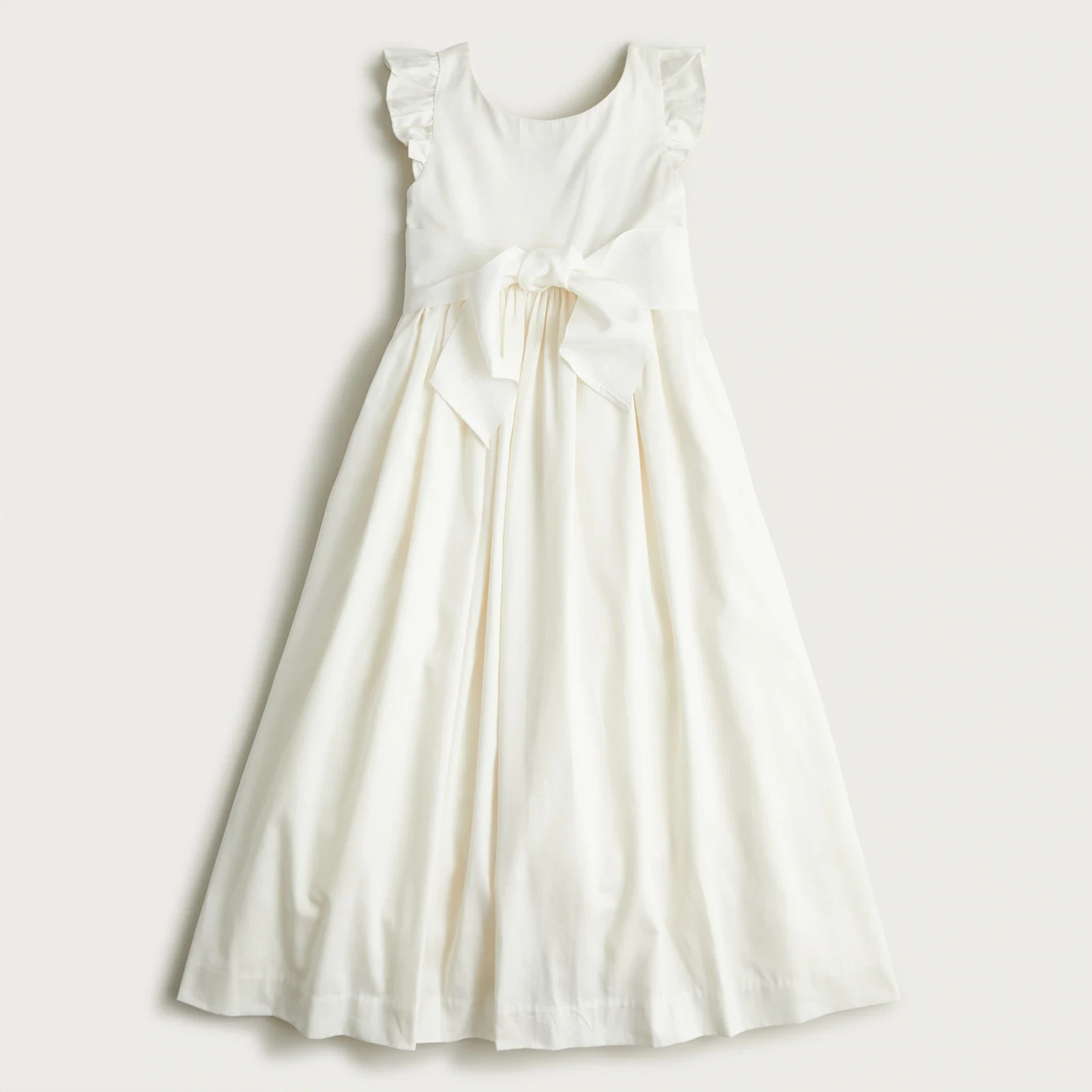 Girls' flutter-sleeve dress