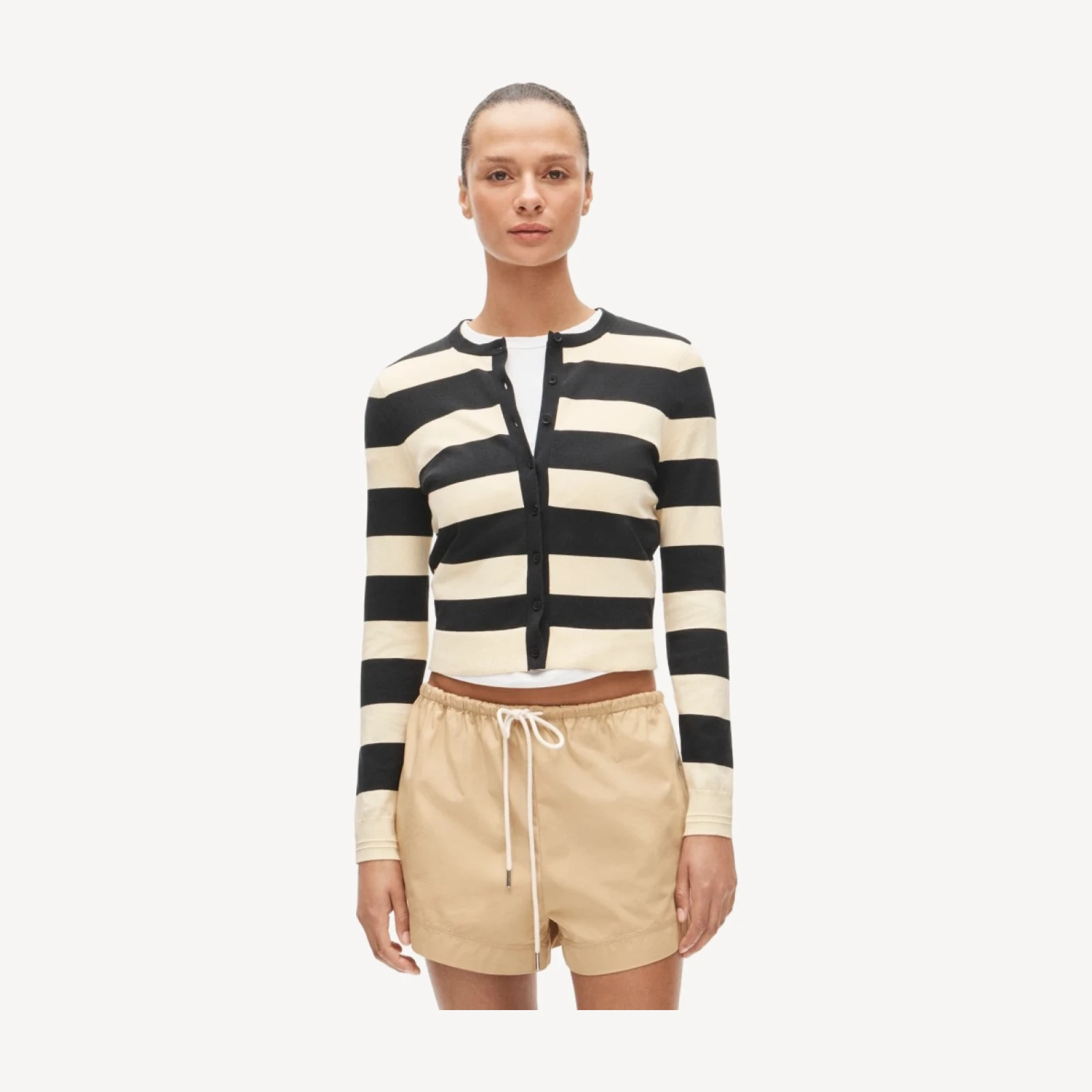 Jackie cardigan in stripe