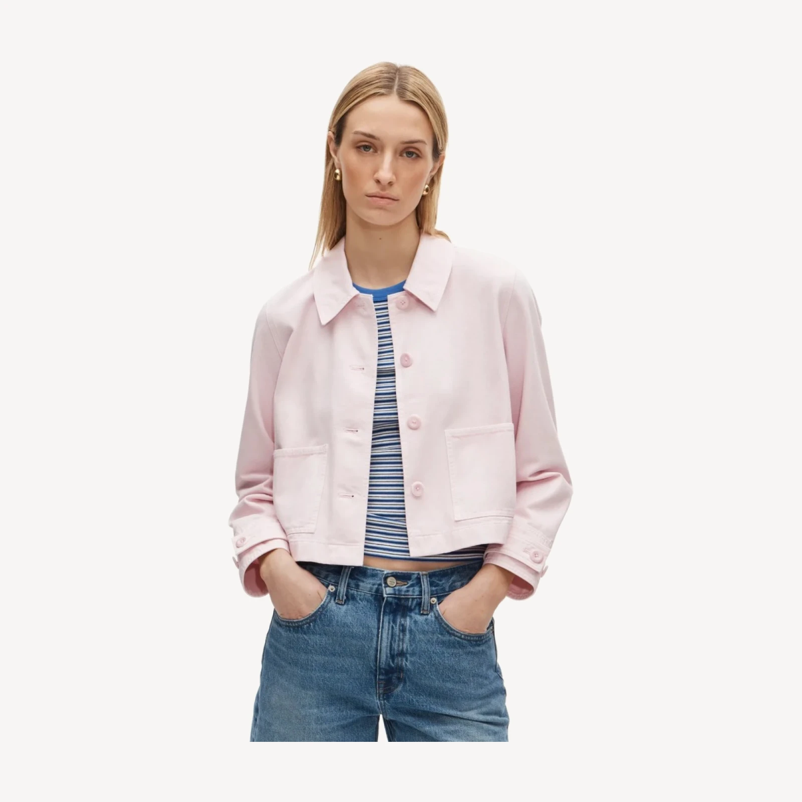Women's cropped Barn Jacket™ in cotton twill