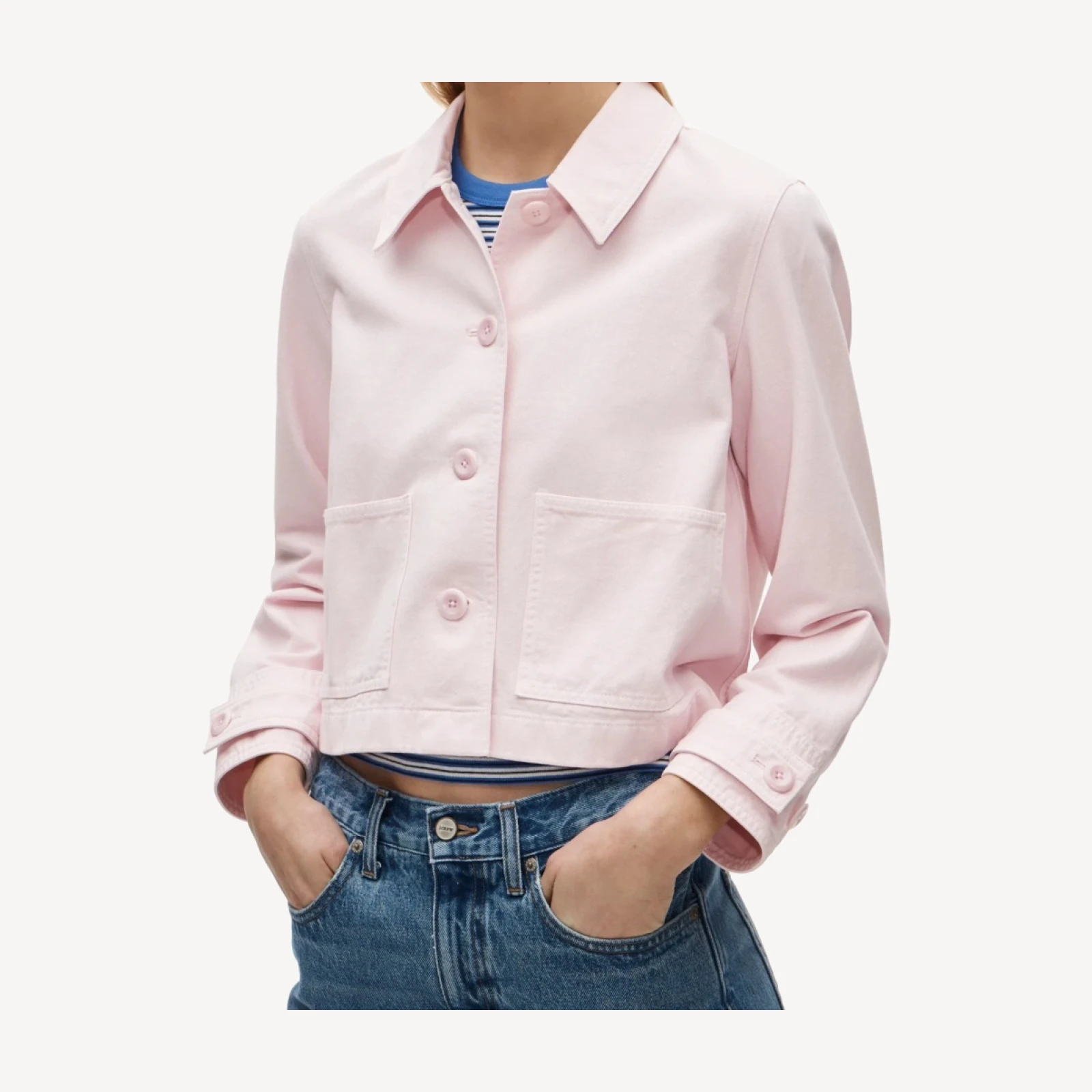 Women's cropped Barn Jacket™ in cotton twill