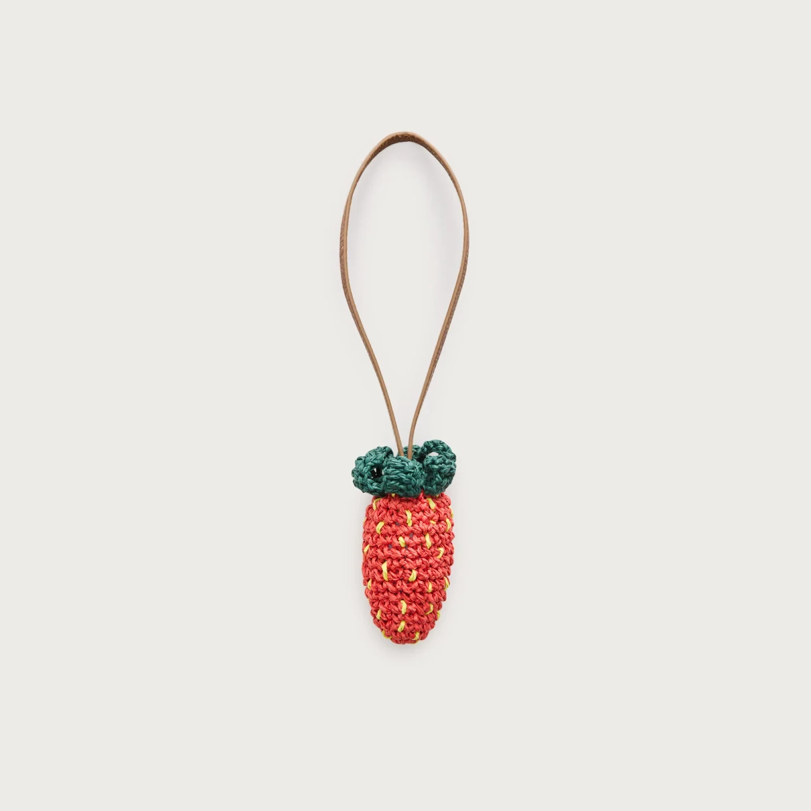 Strawberry bag charm
