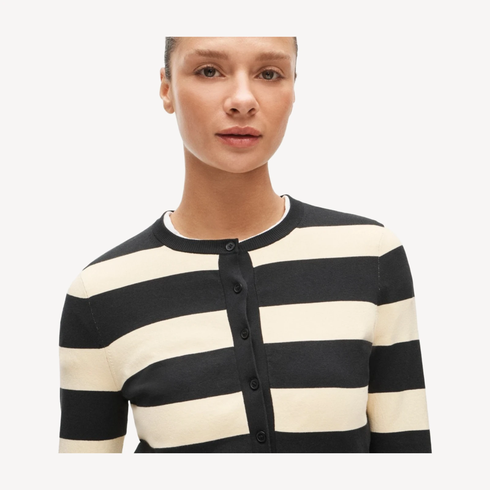 Jackie cardigan in stripe