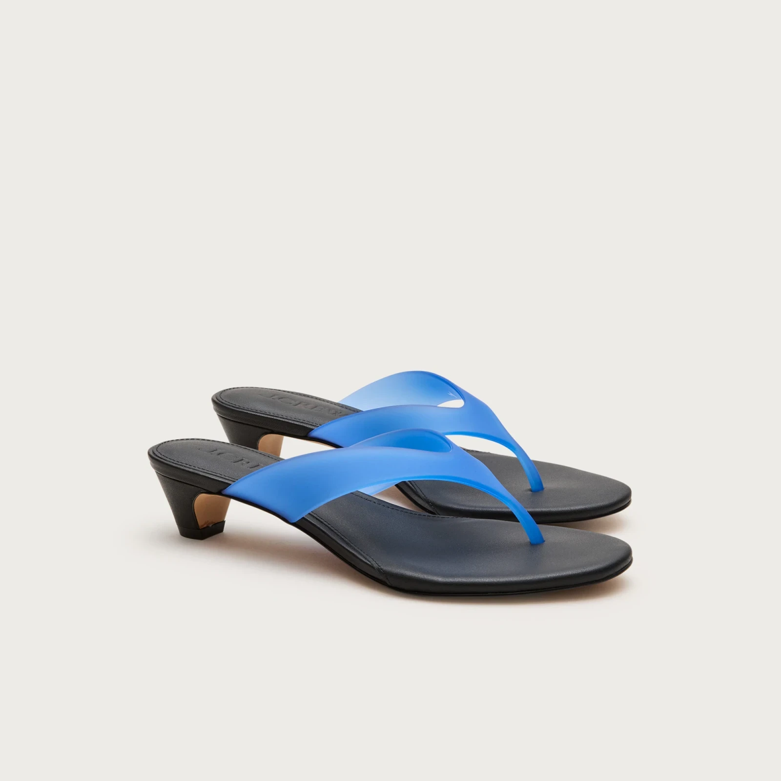 Jelly kitten-heel sandals