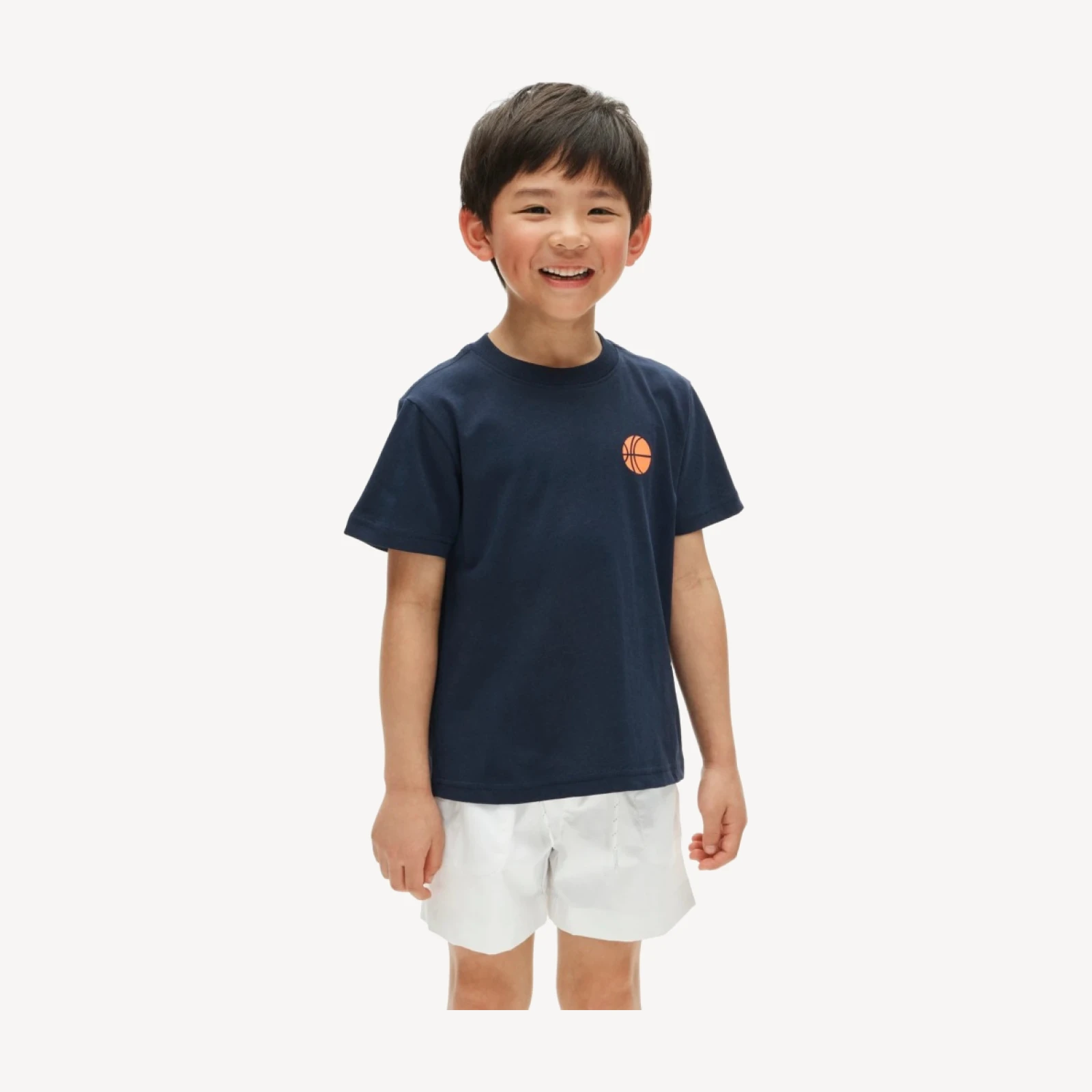 Kids' short-sleeve basketball graphic T-shirt