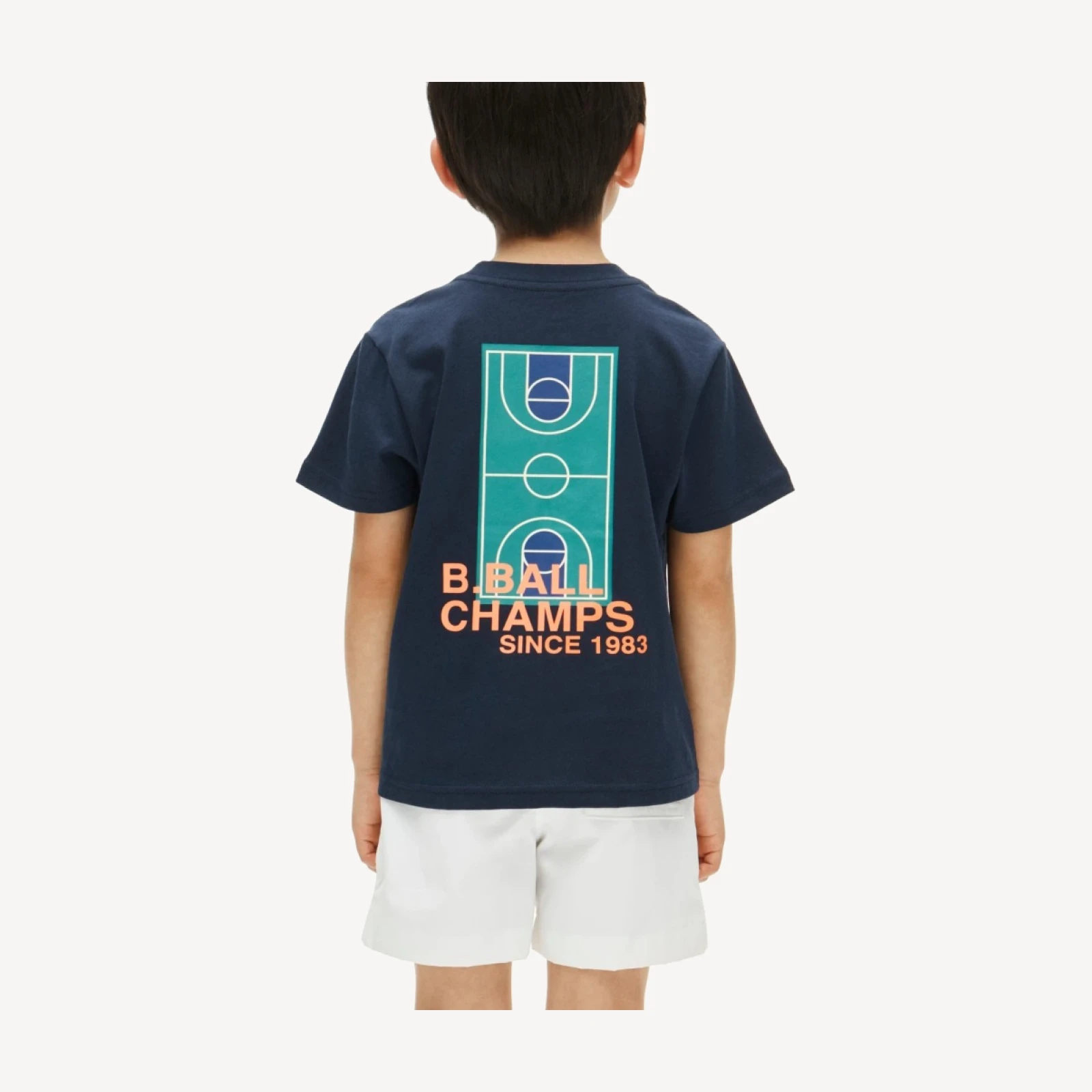 Kids' short-sleeve basketball graphic T-shirt