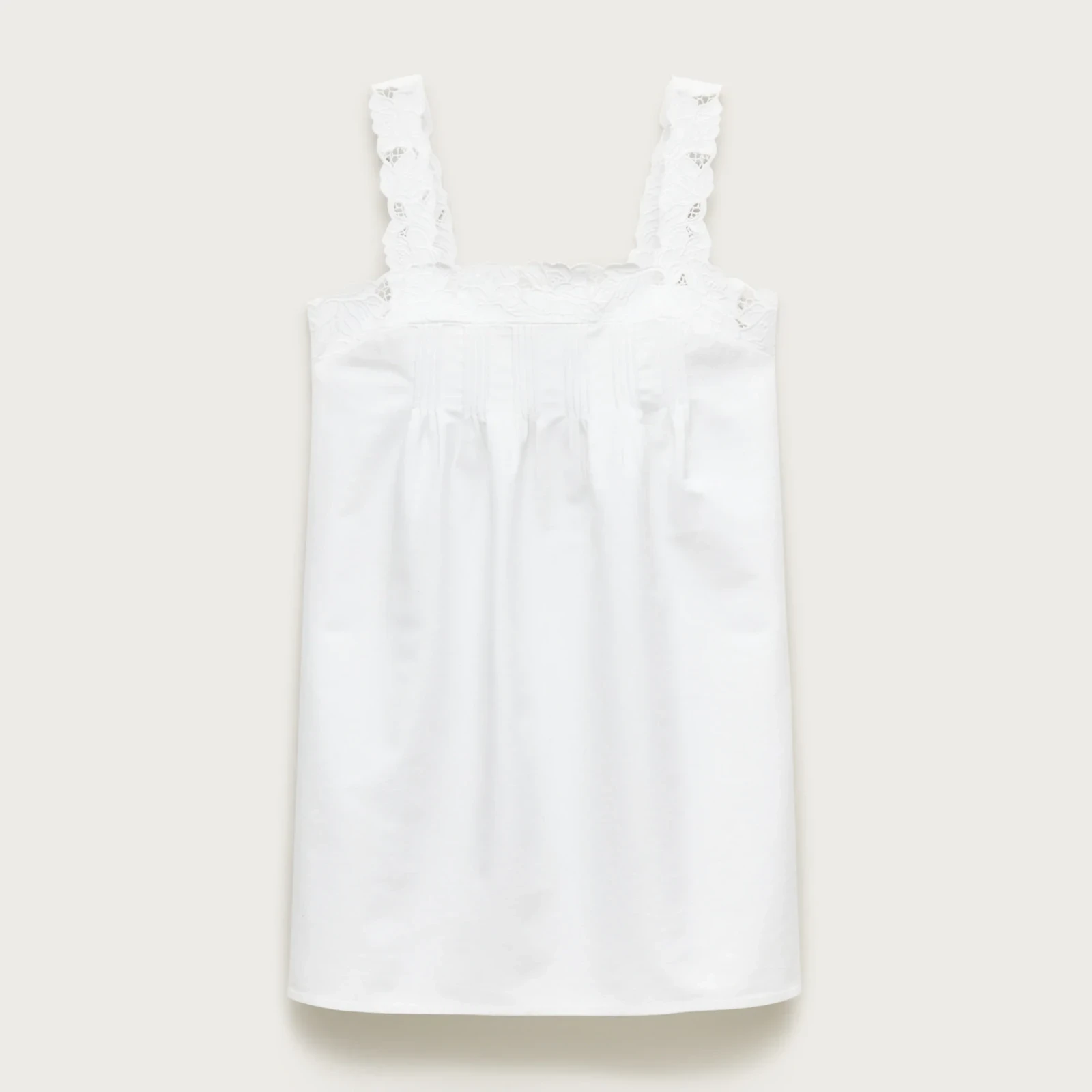 Ondine mini dress in double cotton poplin