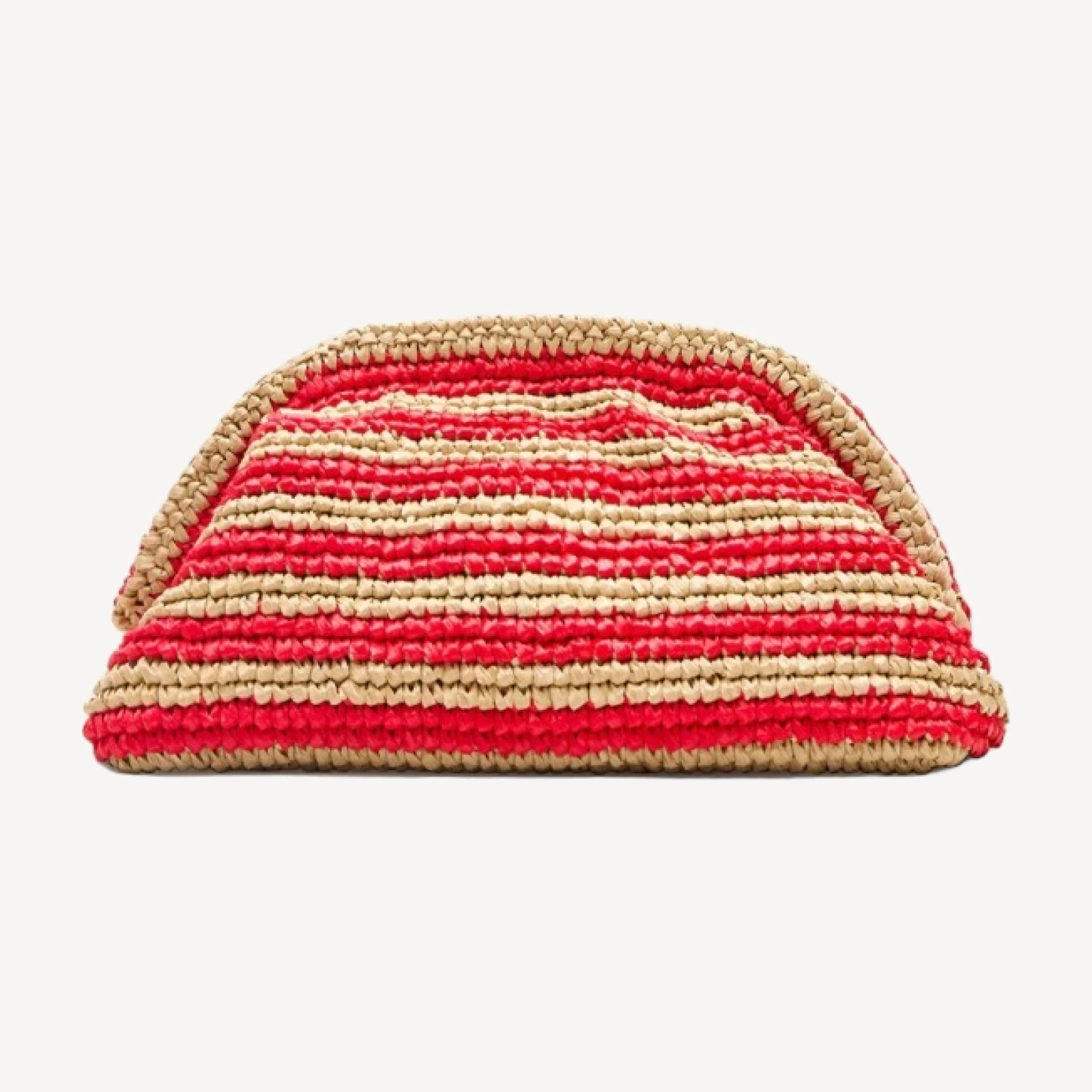 Portofino handknotted clutch in stripe