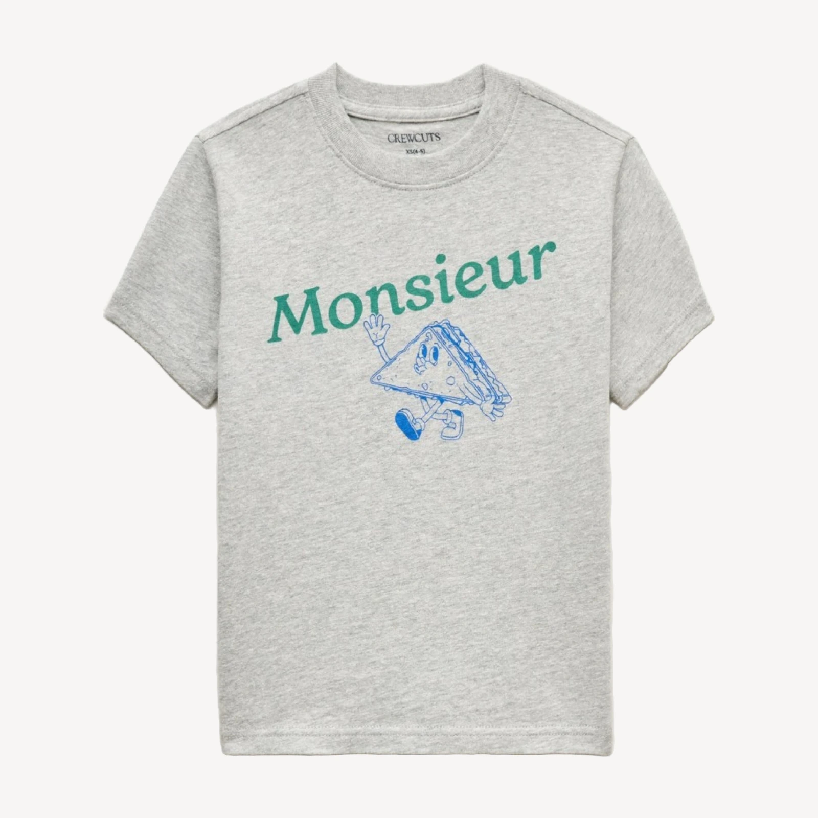 Kids' short-sleeve "Monsieur" graphic T-shirt