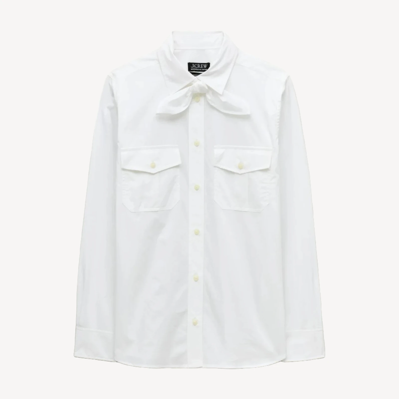Jules classic-fit tie-neck shirt