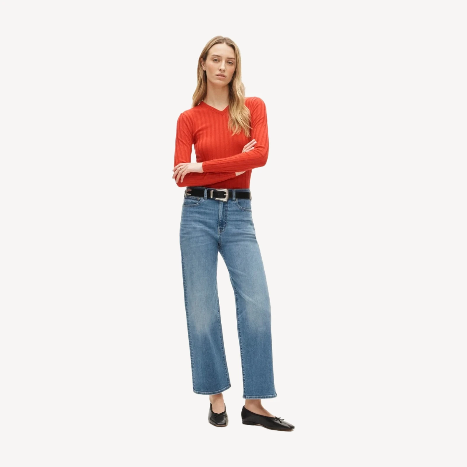 Slim-wide jean in super-stretch