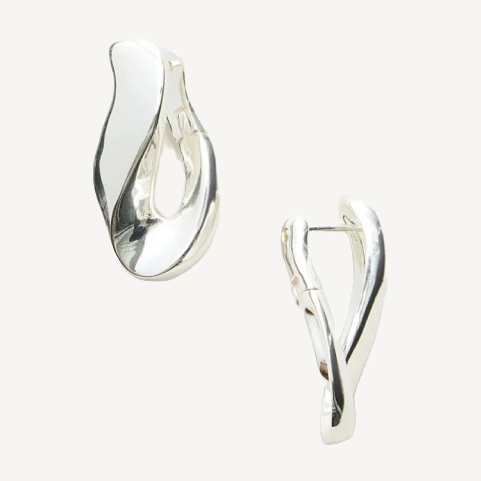 Twisted hoop earrings