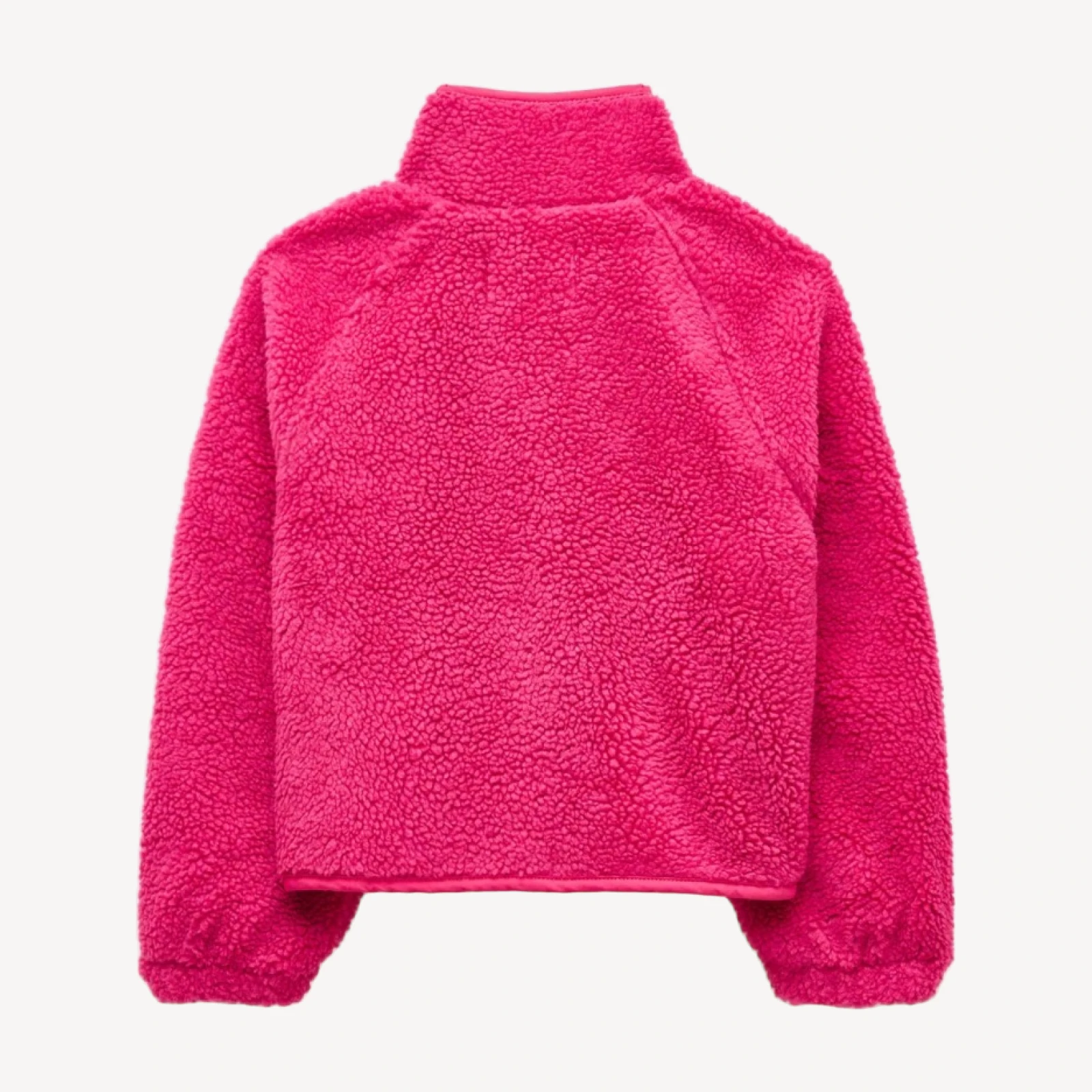 Girls' button-up sherpa jacket